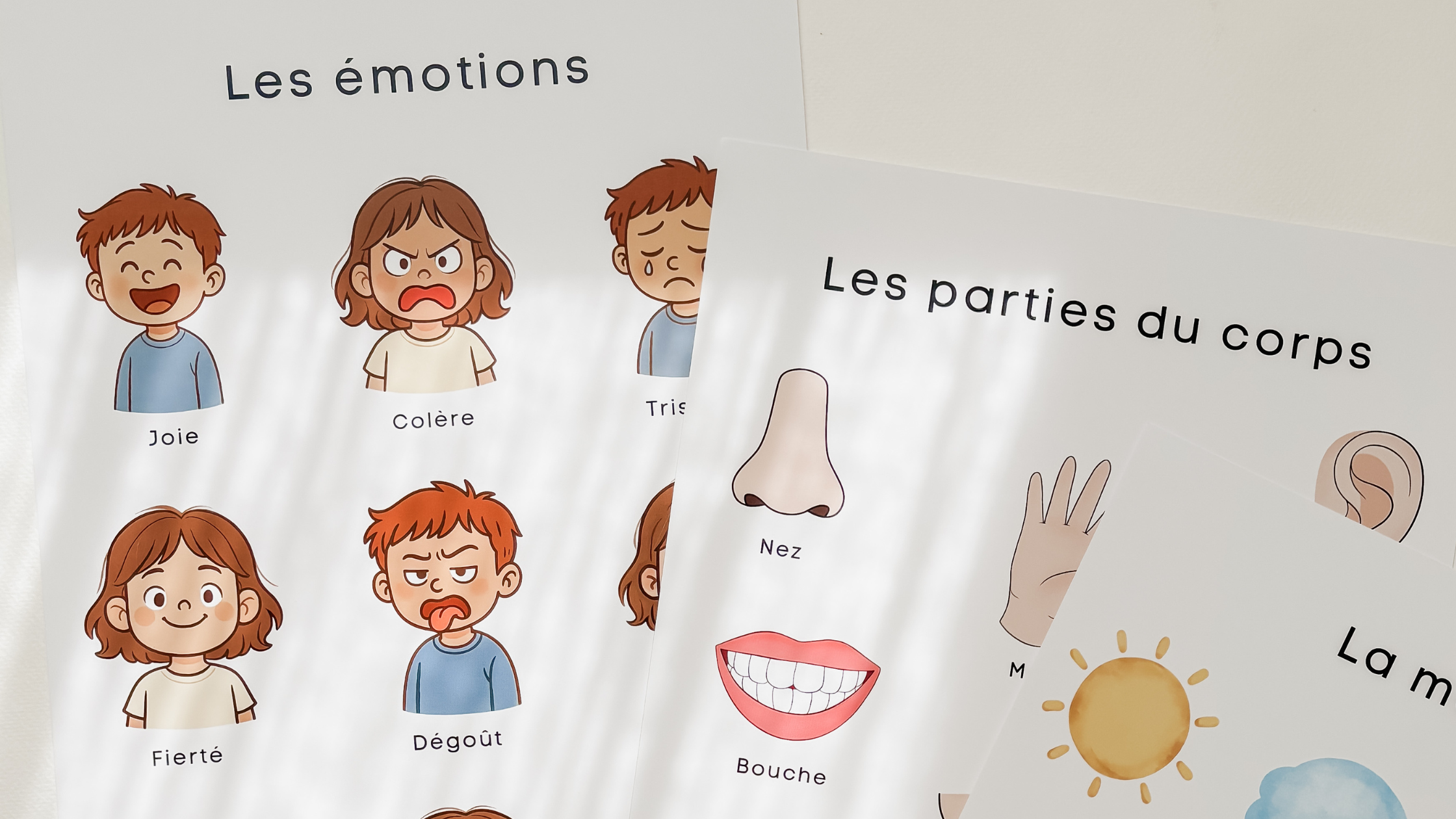 Affiche émotions enfant pour apprendre à reconnaître et gérer ses émotions