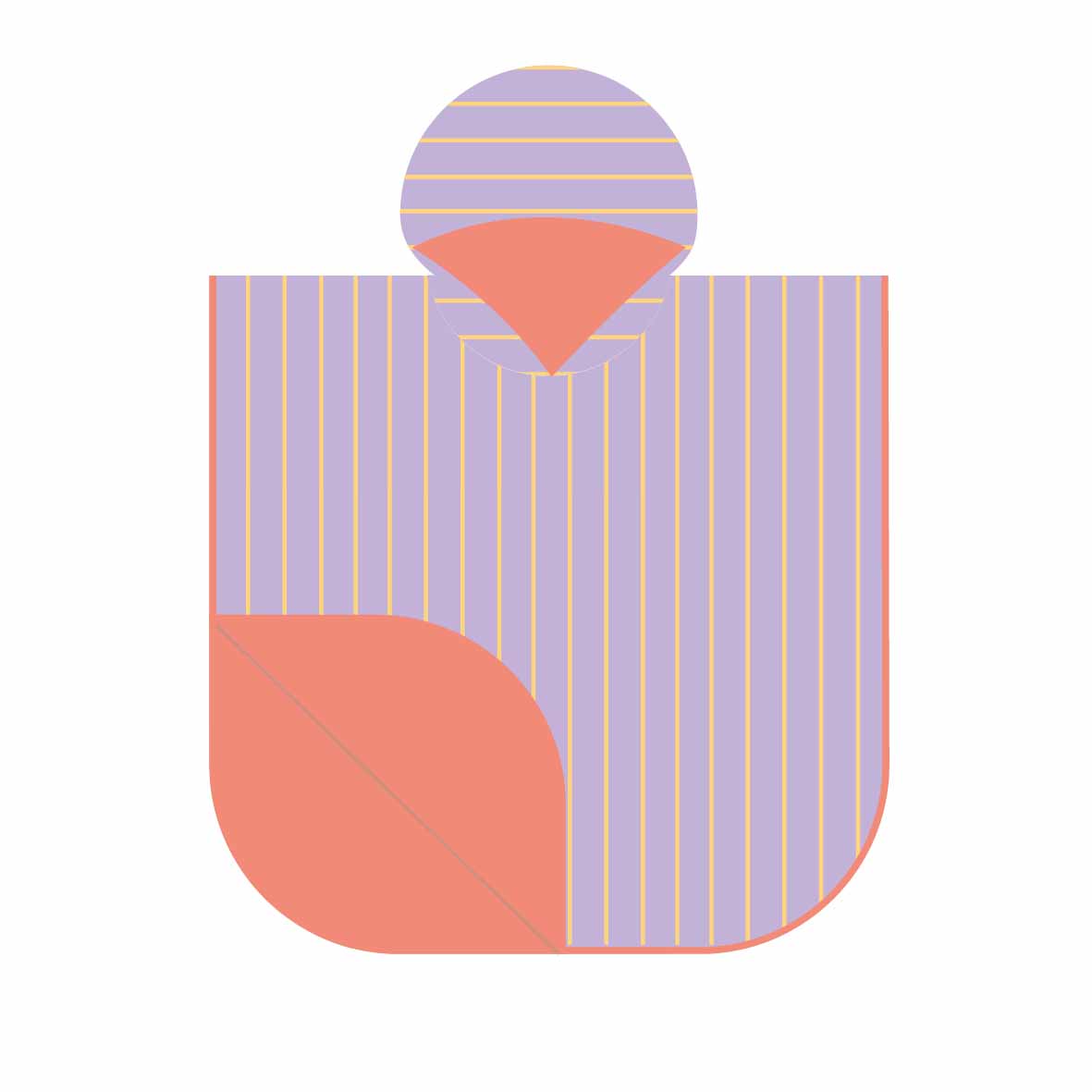 Poncho pour bébés et enfants - Lavande