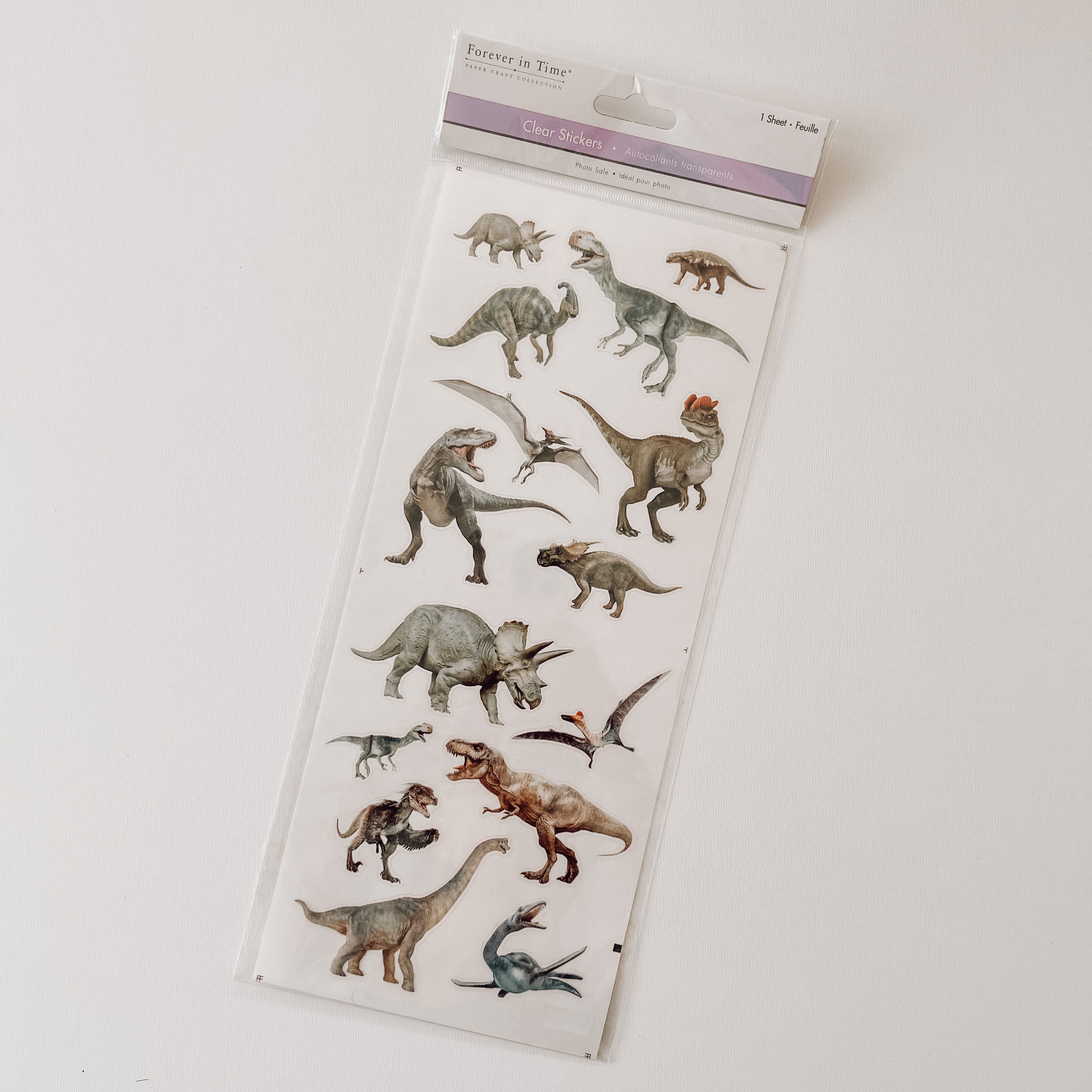 Autocollants dinosaures réalistes