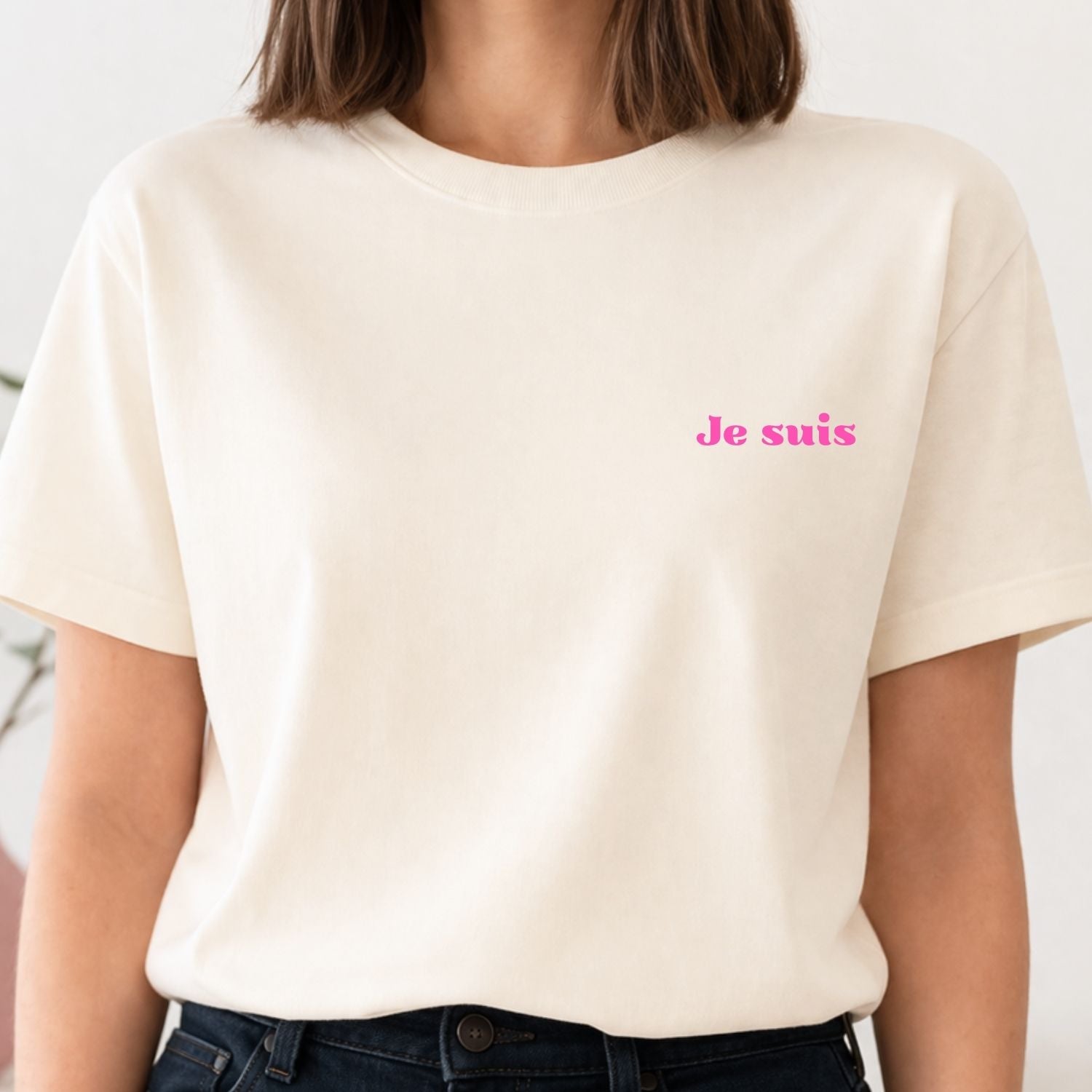 T-shirt pour femmes-Je suis irremplaçable (crème)