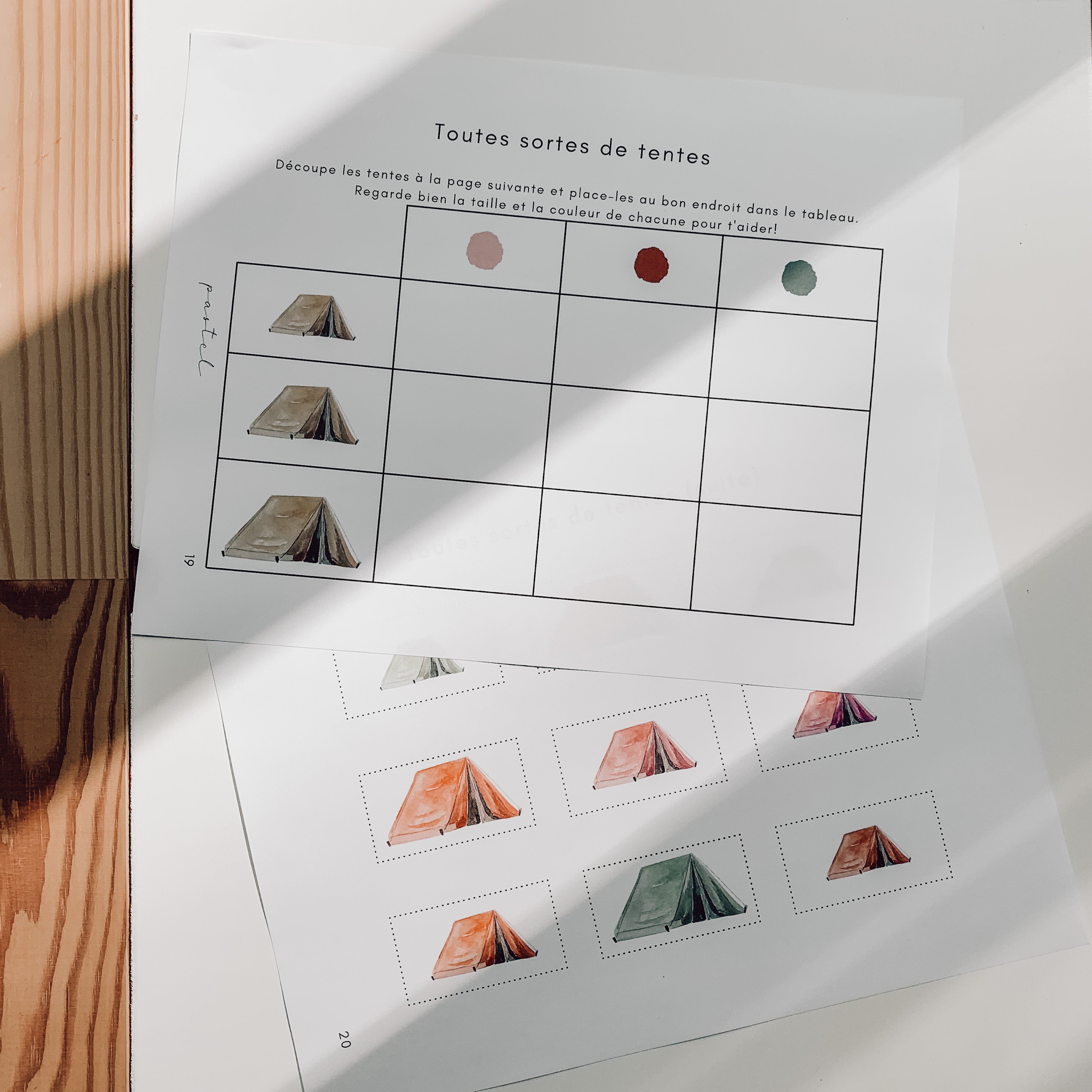 Cahier d'activités à télécharger - Camping