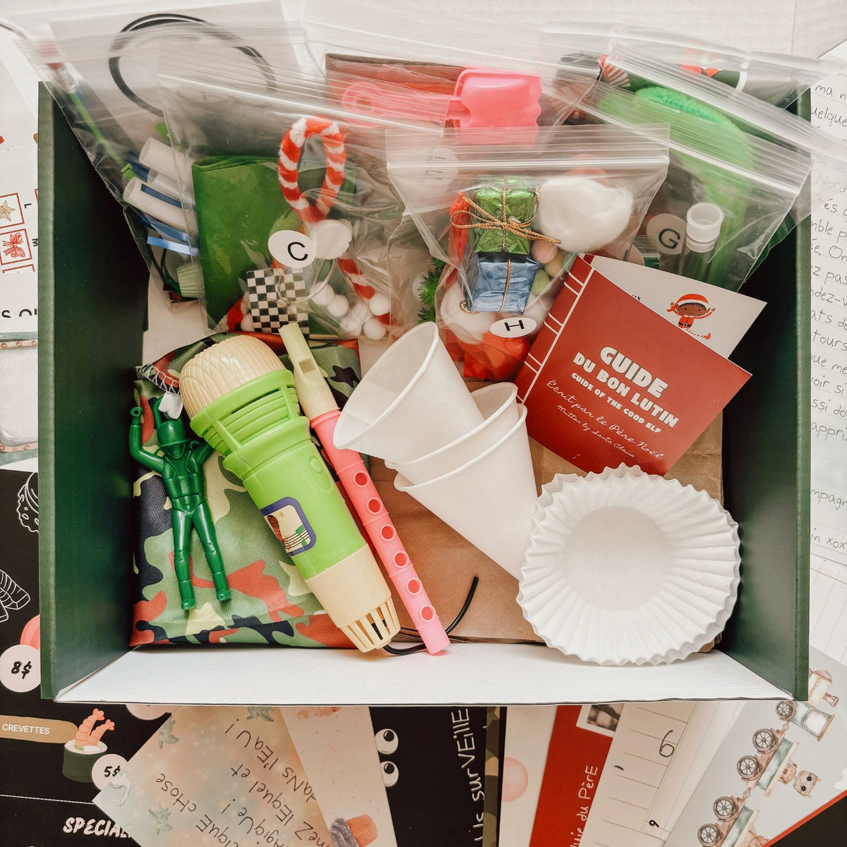 Accessoire De Lutin – Boîte à Couture Miniature – Décoration Ou Jeu De Rôle – Format Réduit