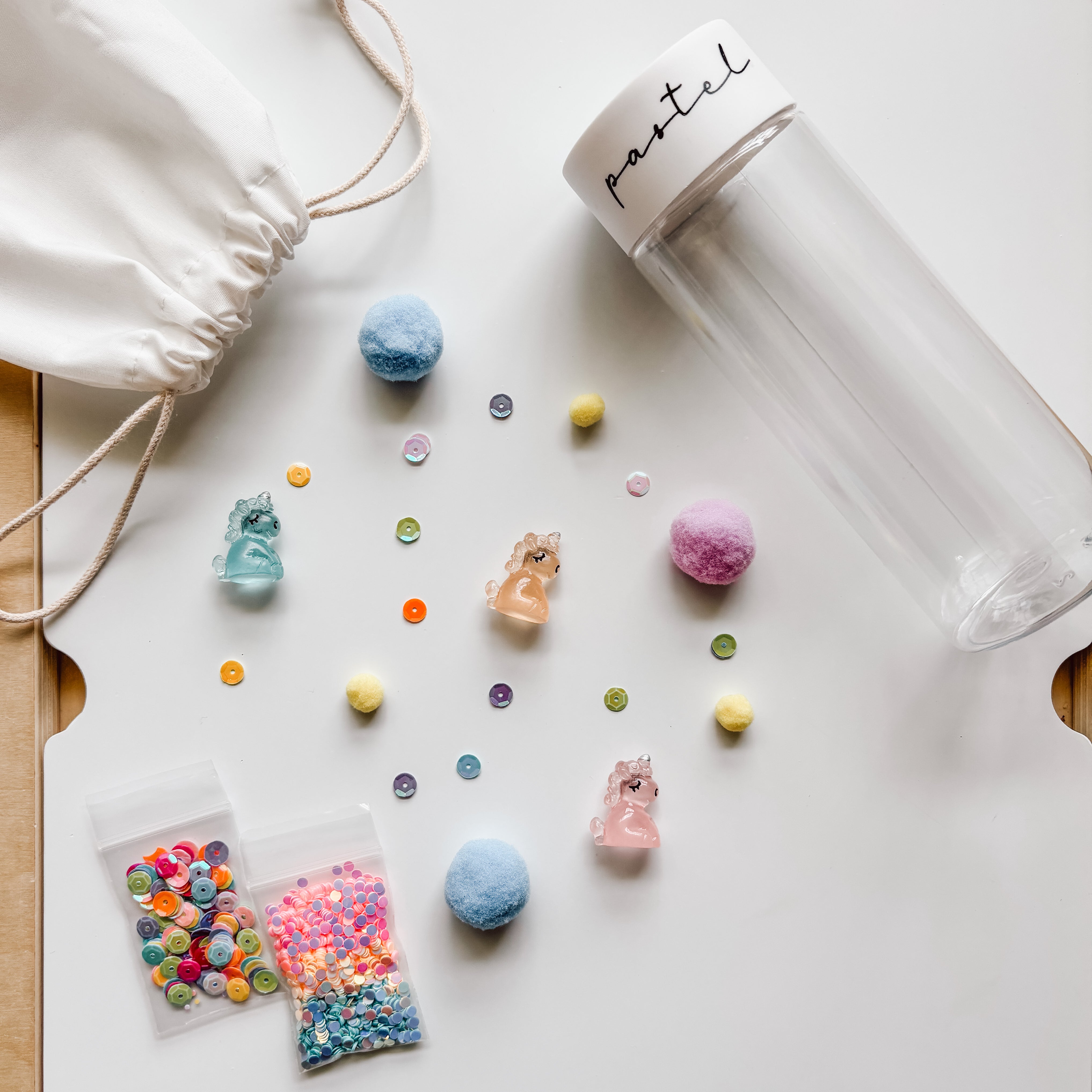 Bouteille sensorielle - Licornes