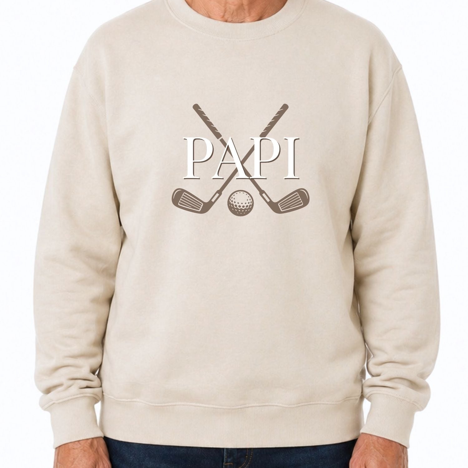 Crewneck pour hommes- Papi Golf
