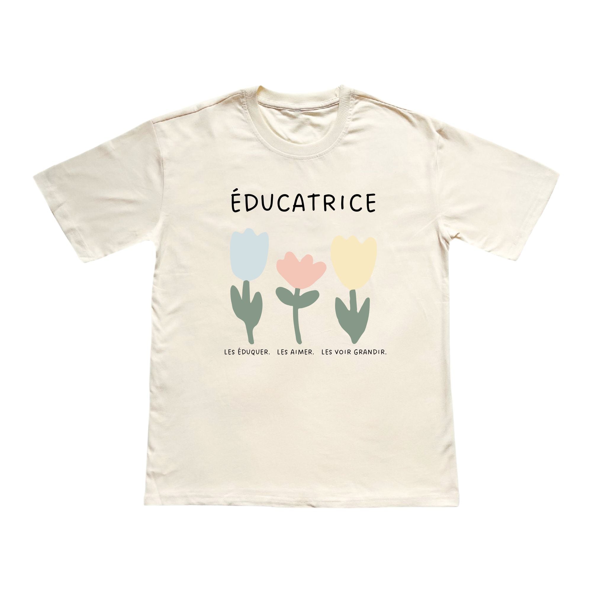 T-shirt pour femmes-Educatrice (fleur)