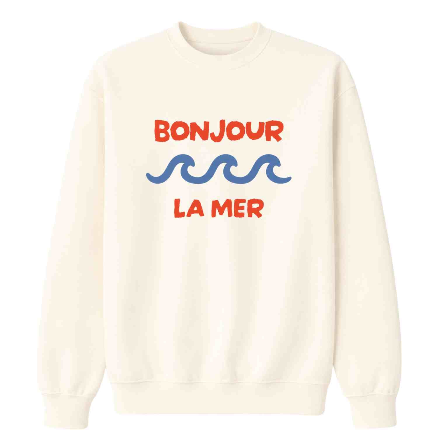Crewneck pour femmes-Bonjour la mer