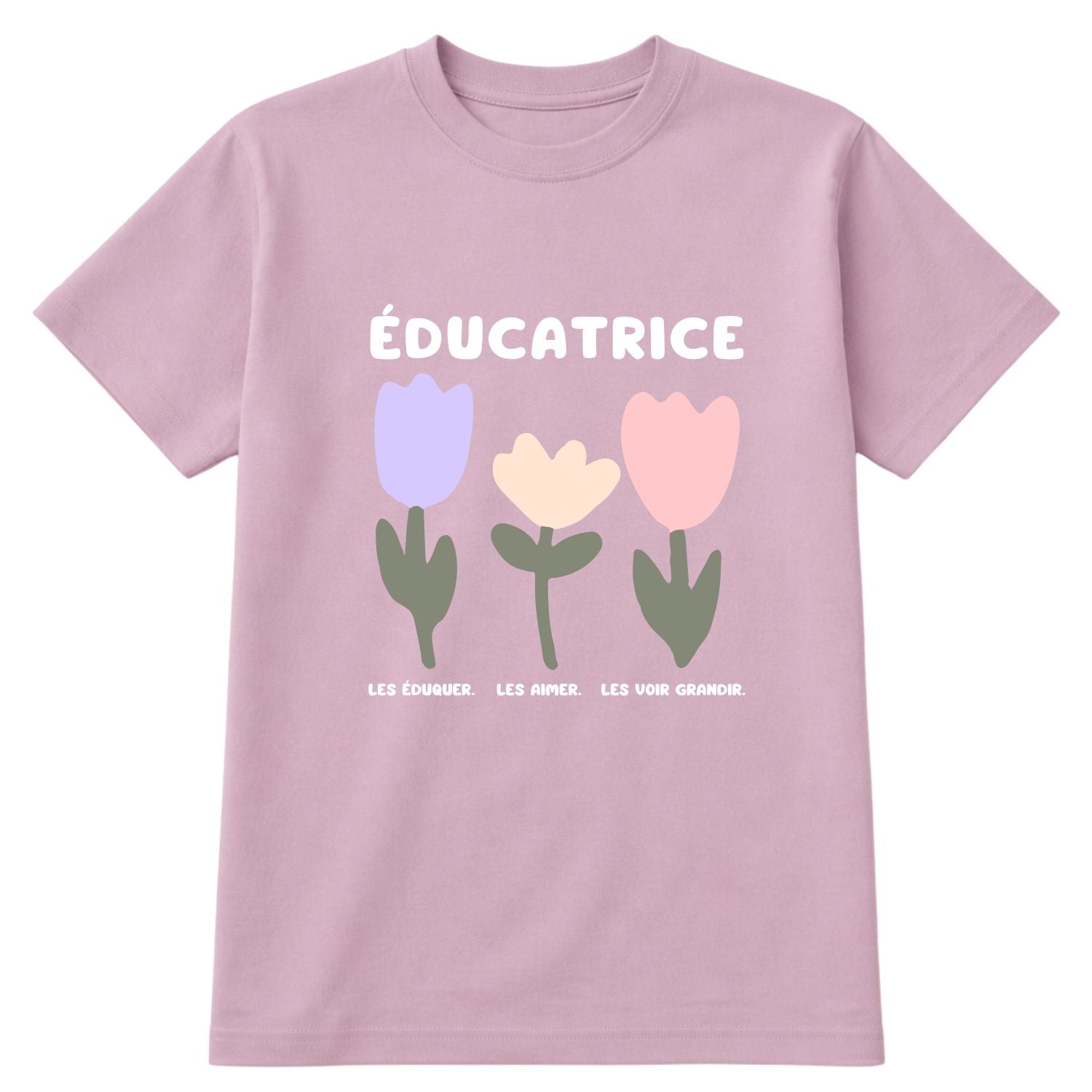 T-shirt pour femmes-Éducatrice (fleurs)