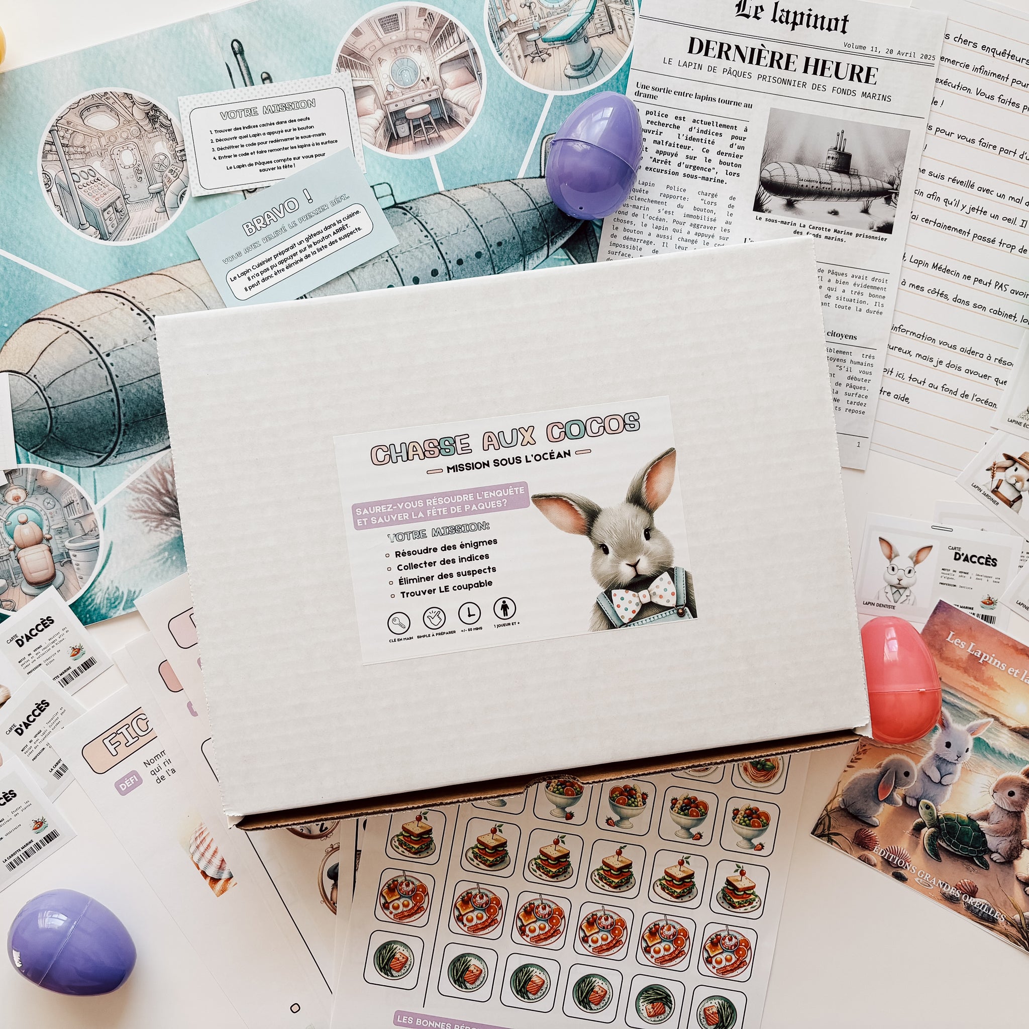 Bote Chasse aux cocos - Mission sous locan