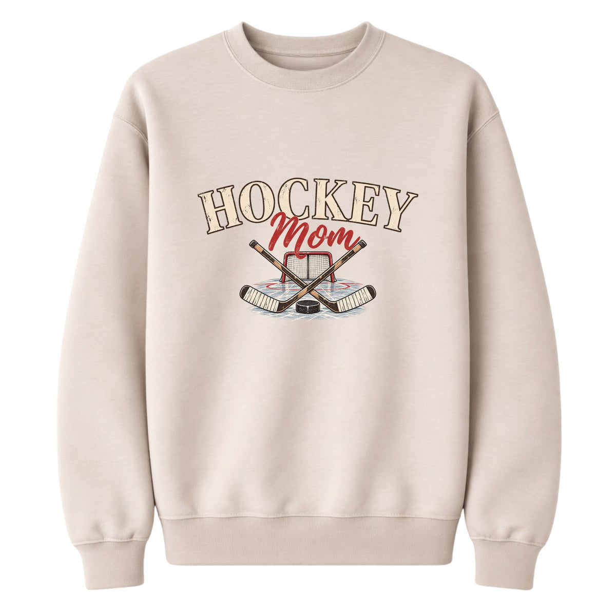 Crewneck pour femmes- Hockey Mom (vintage)