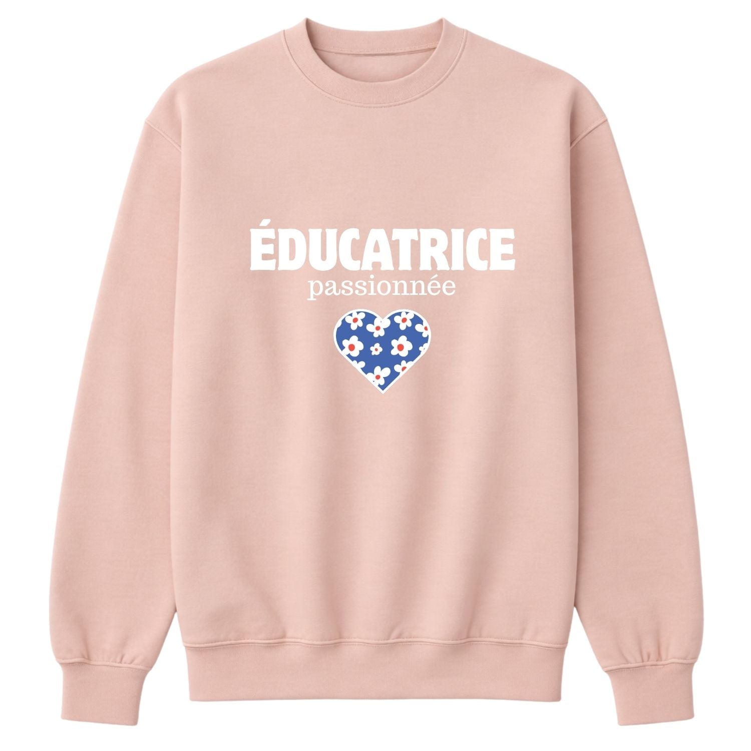 Crewneck pour femmes-Éducatrice passionnée (rose)