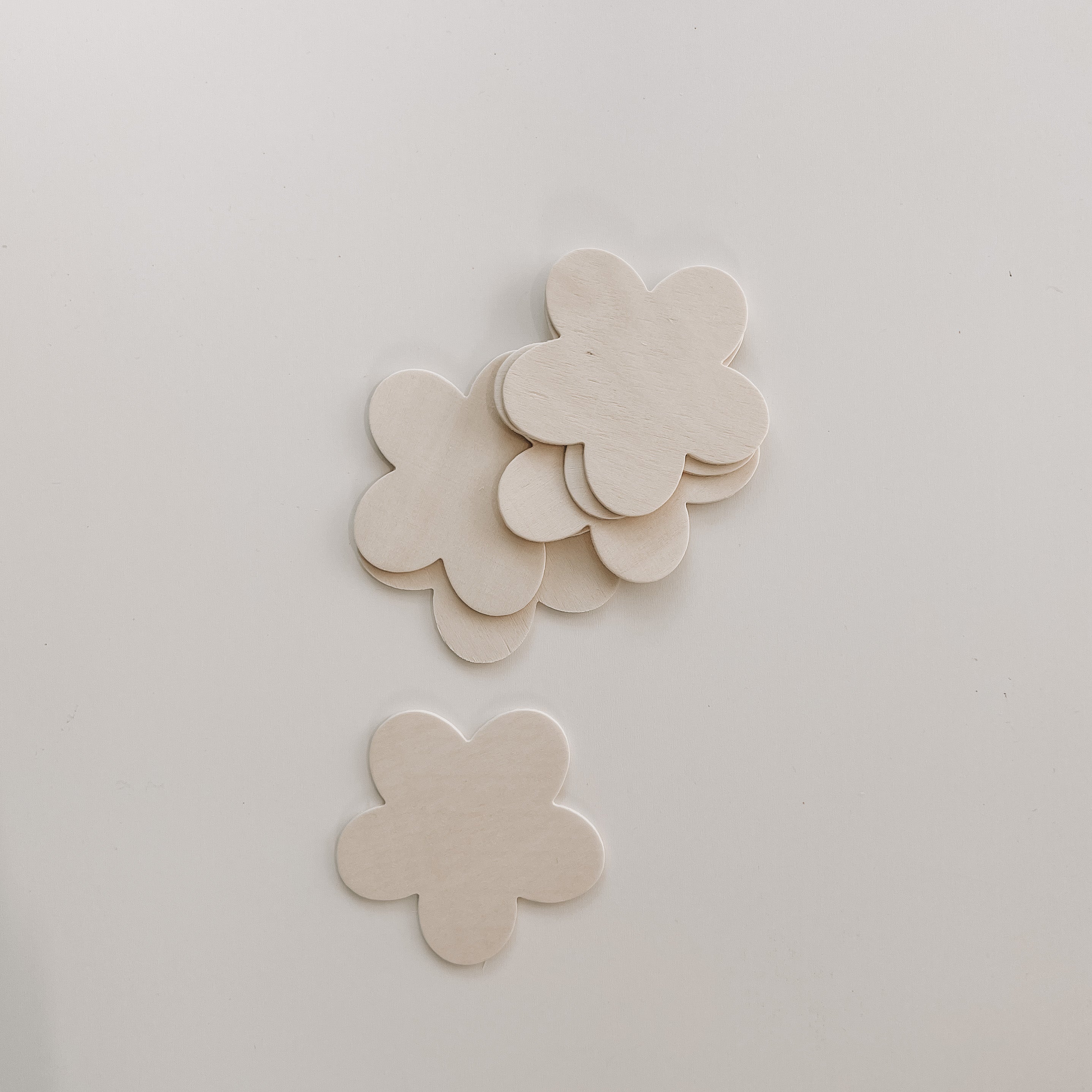 Fleur en bois (lot de 10)