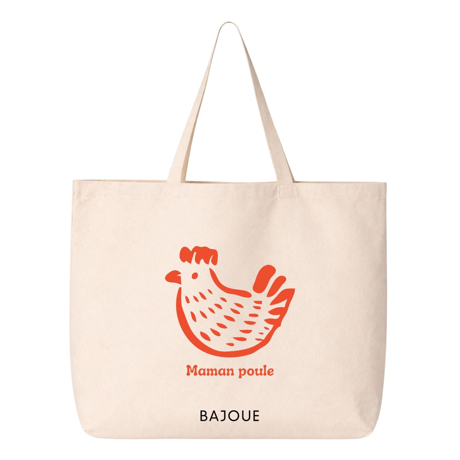 Tote bag- Maman poule (rouge)