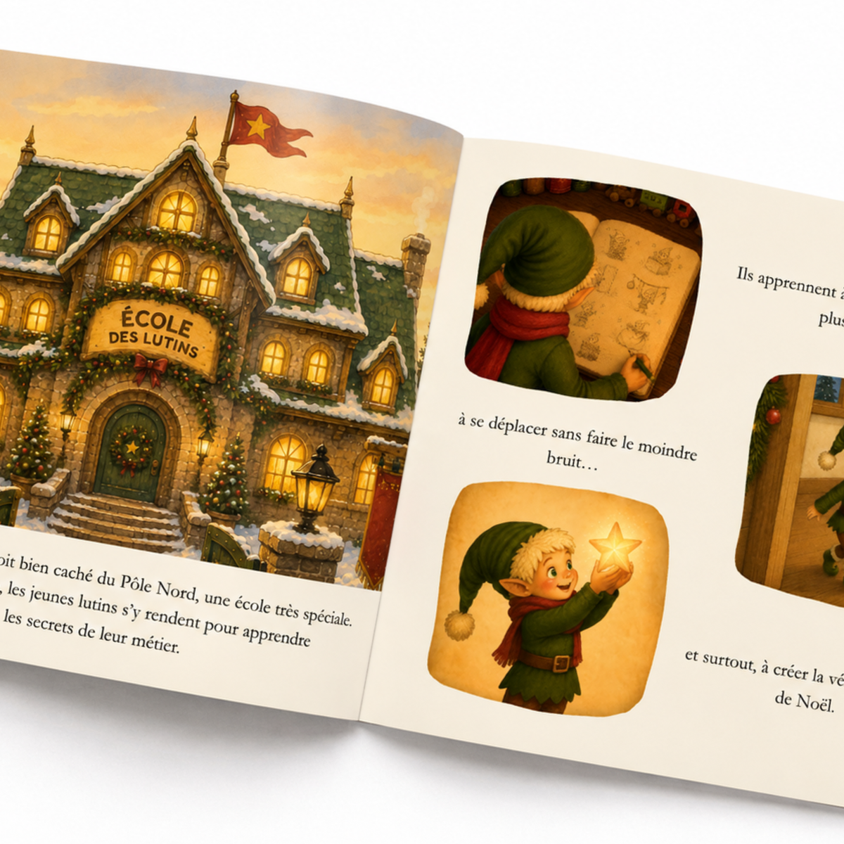 Livre d'histoire - L'arrivée du petit lutin
