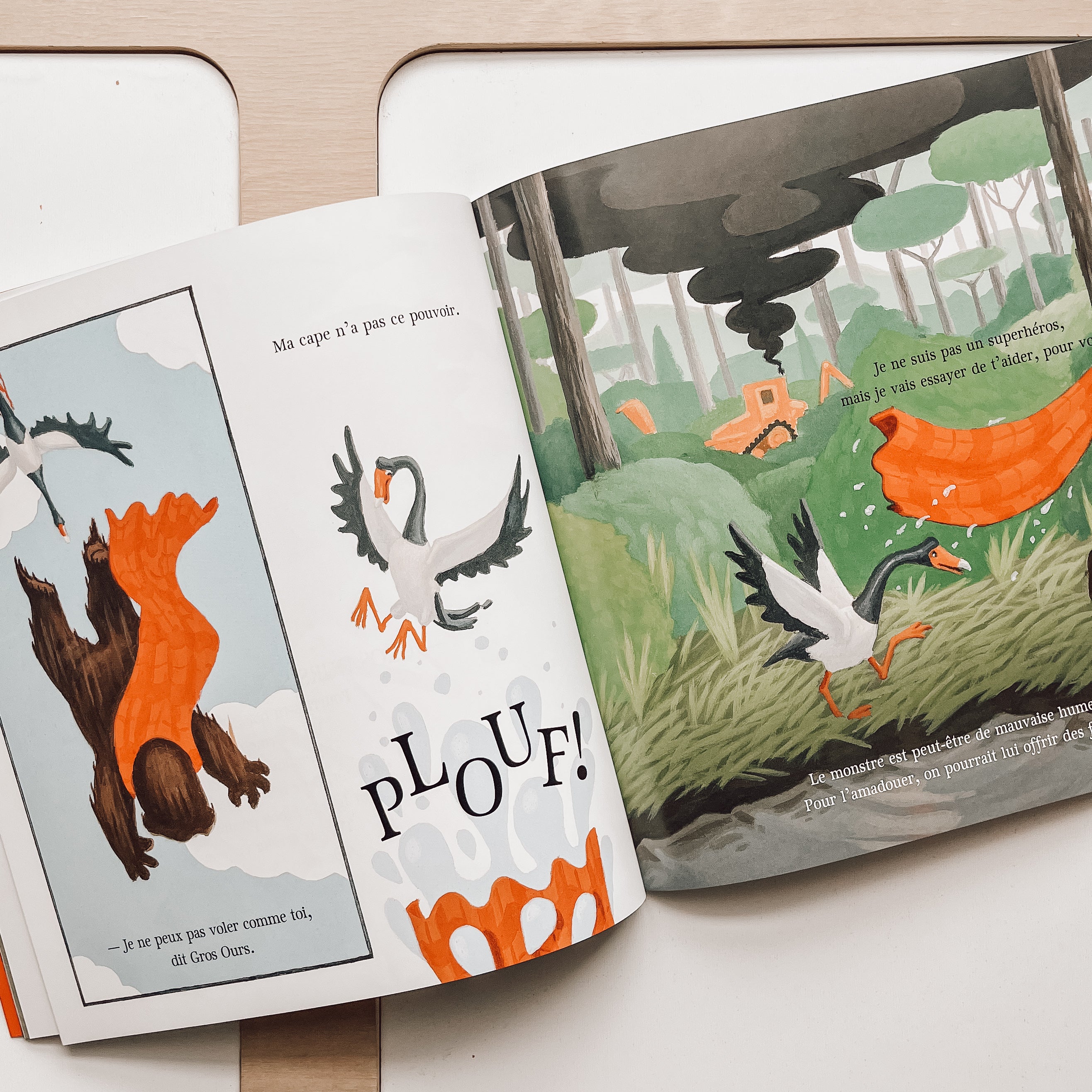 Livre d'histoire - Gros ours superhéros