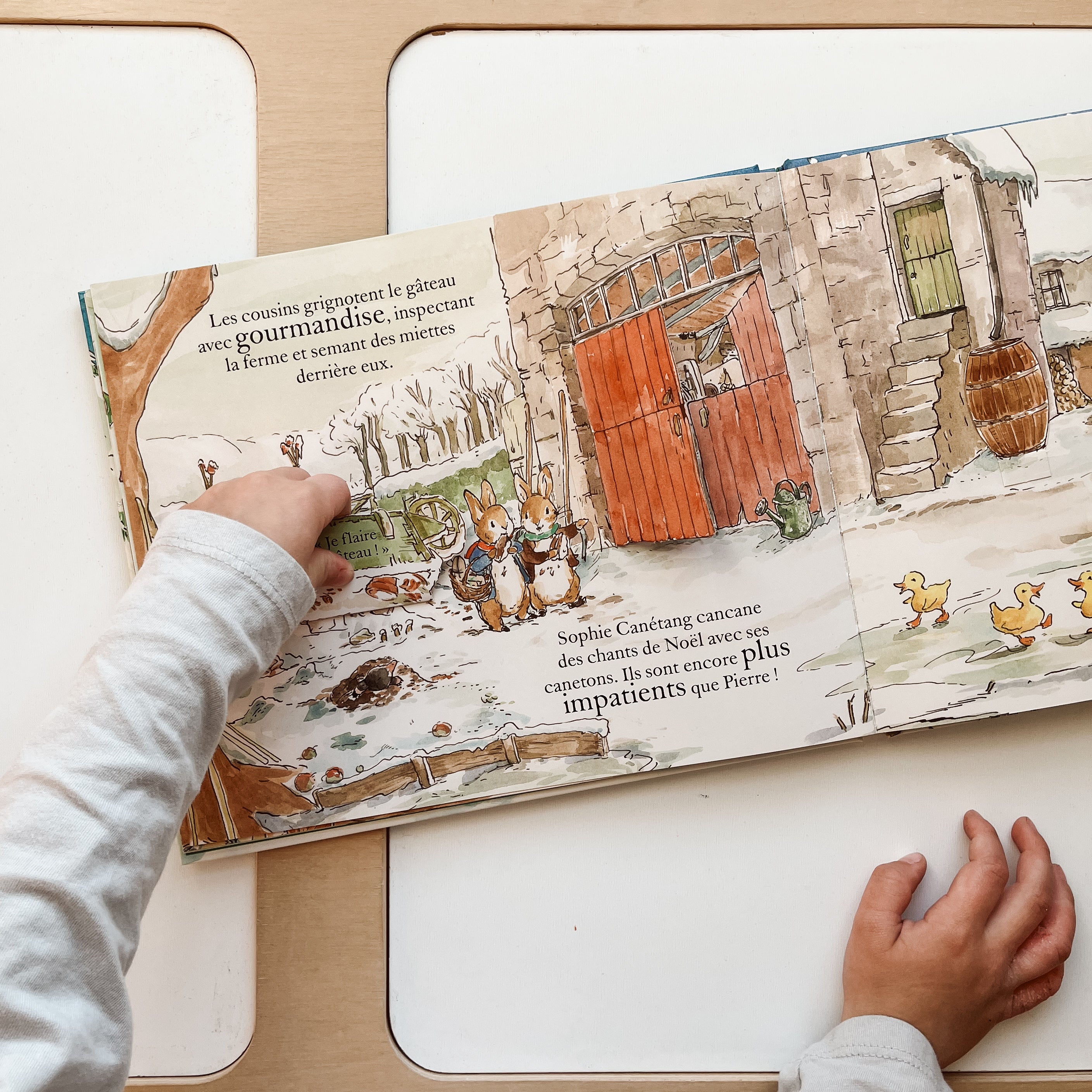 Livre d'histoire - Les cadeaux de Noël de Pierre Lapin