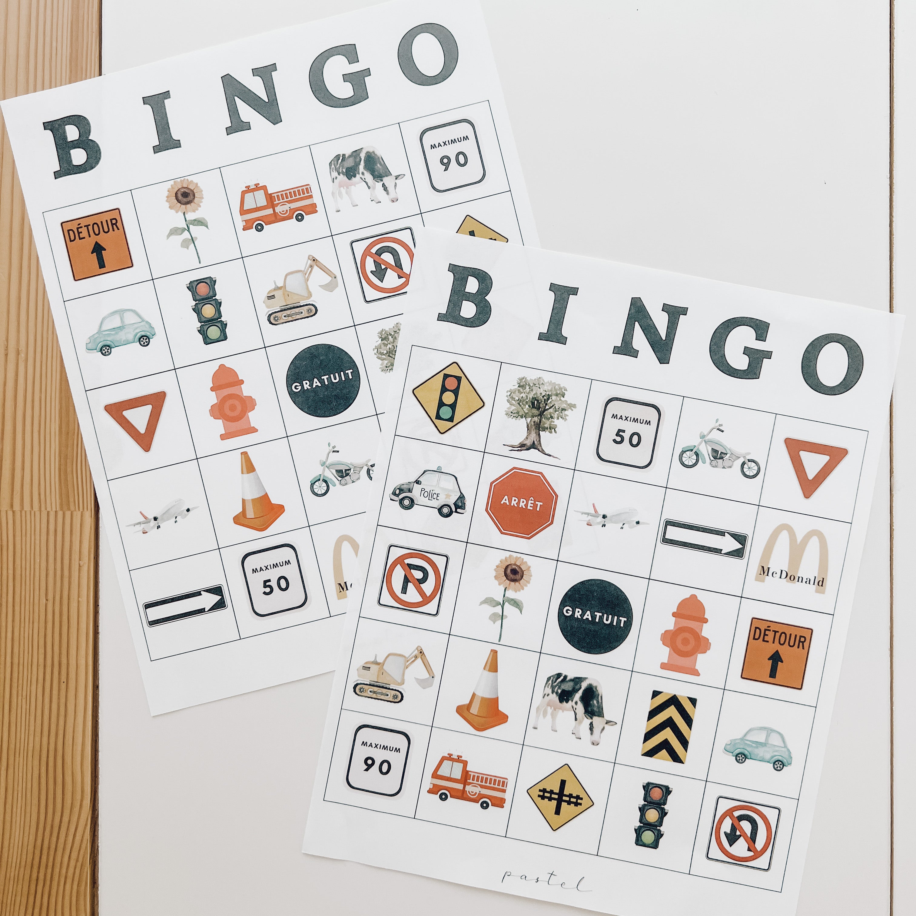 Activité à télécharger - Bingo en auto