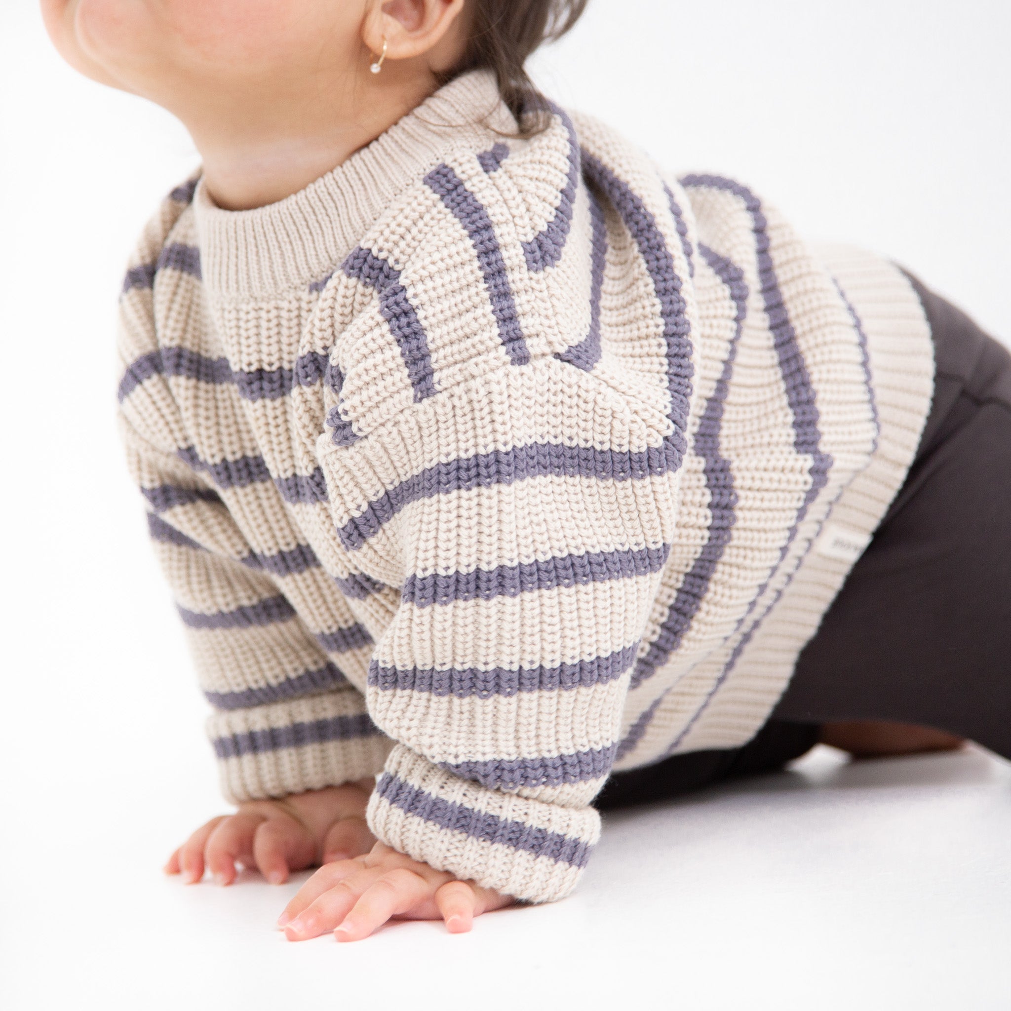 Pull évolutif bébés et enfants en tricot-Stripes