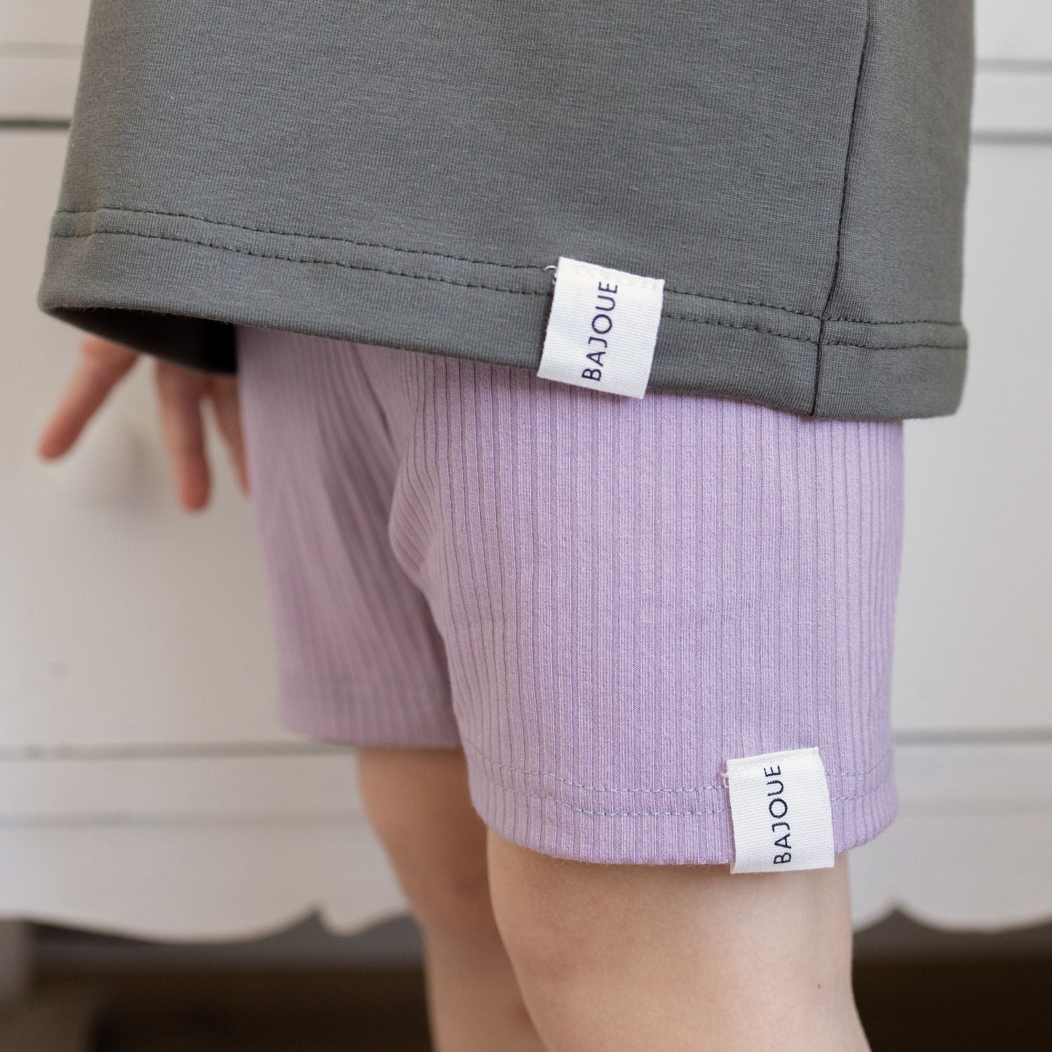 Short bambou unisexe-Lilas