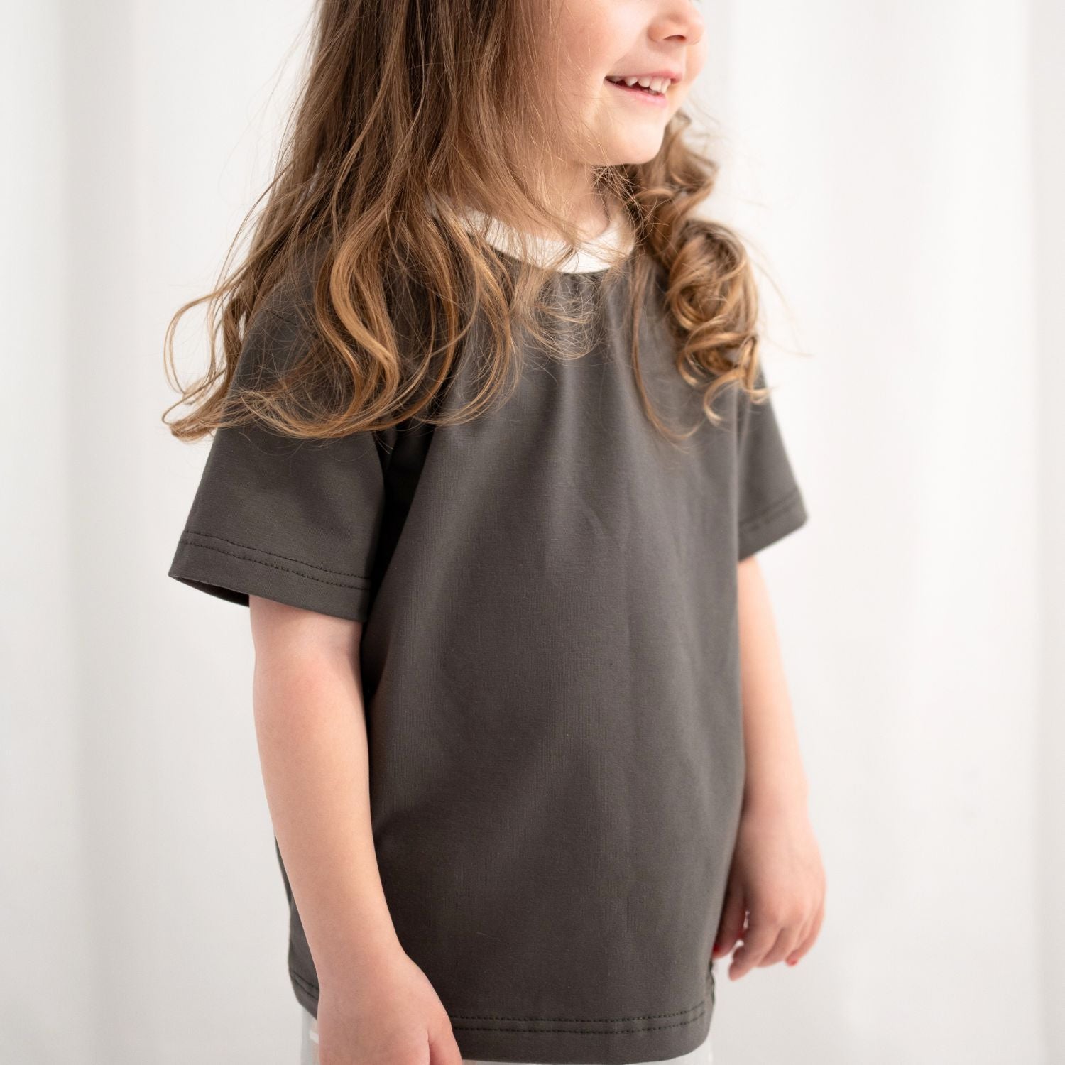 T-shirt coton biologique bébés et enfant - Sauge