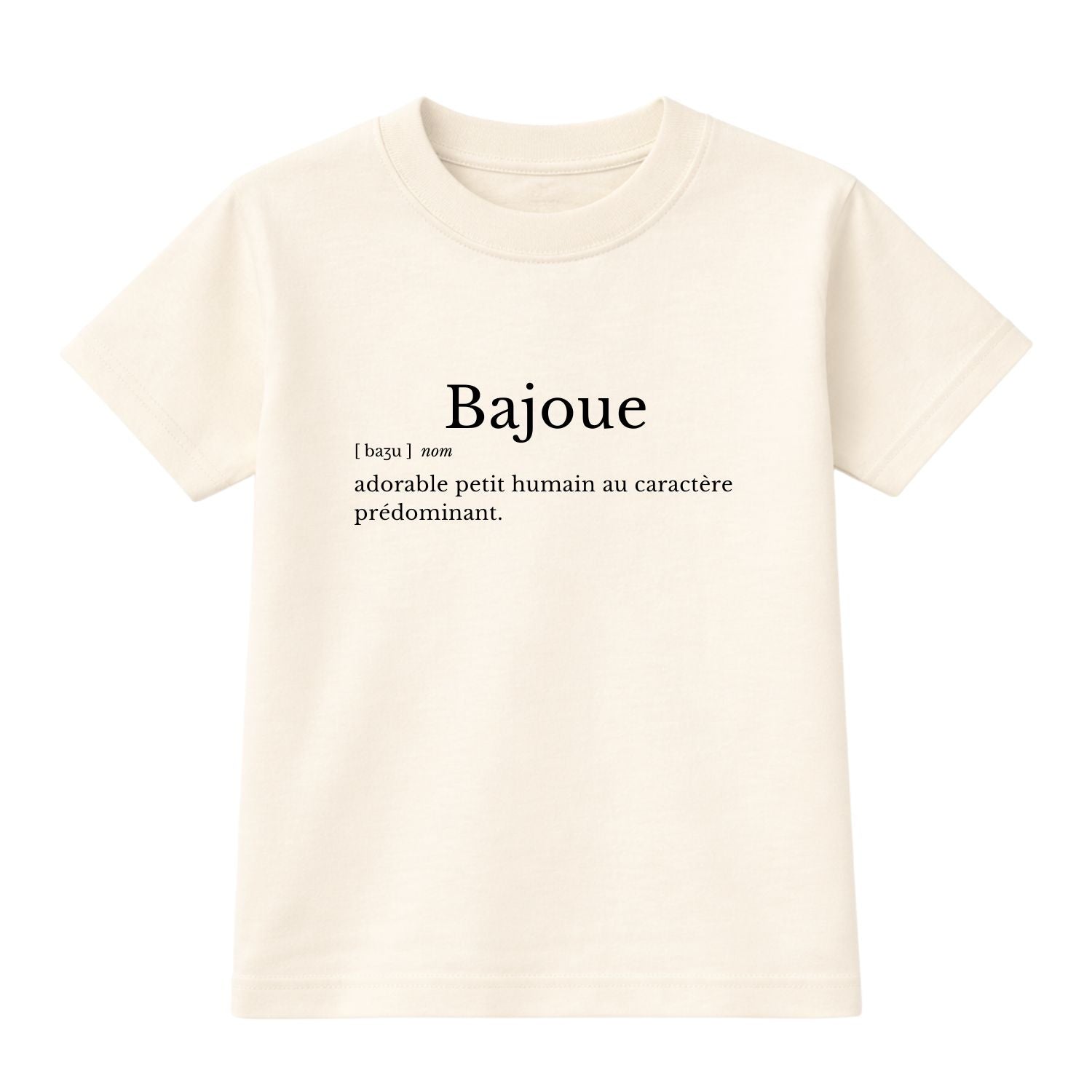 T-shirt bébés Définition Bajoue