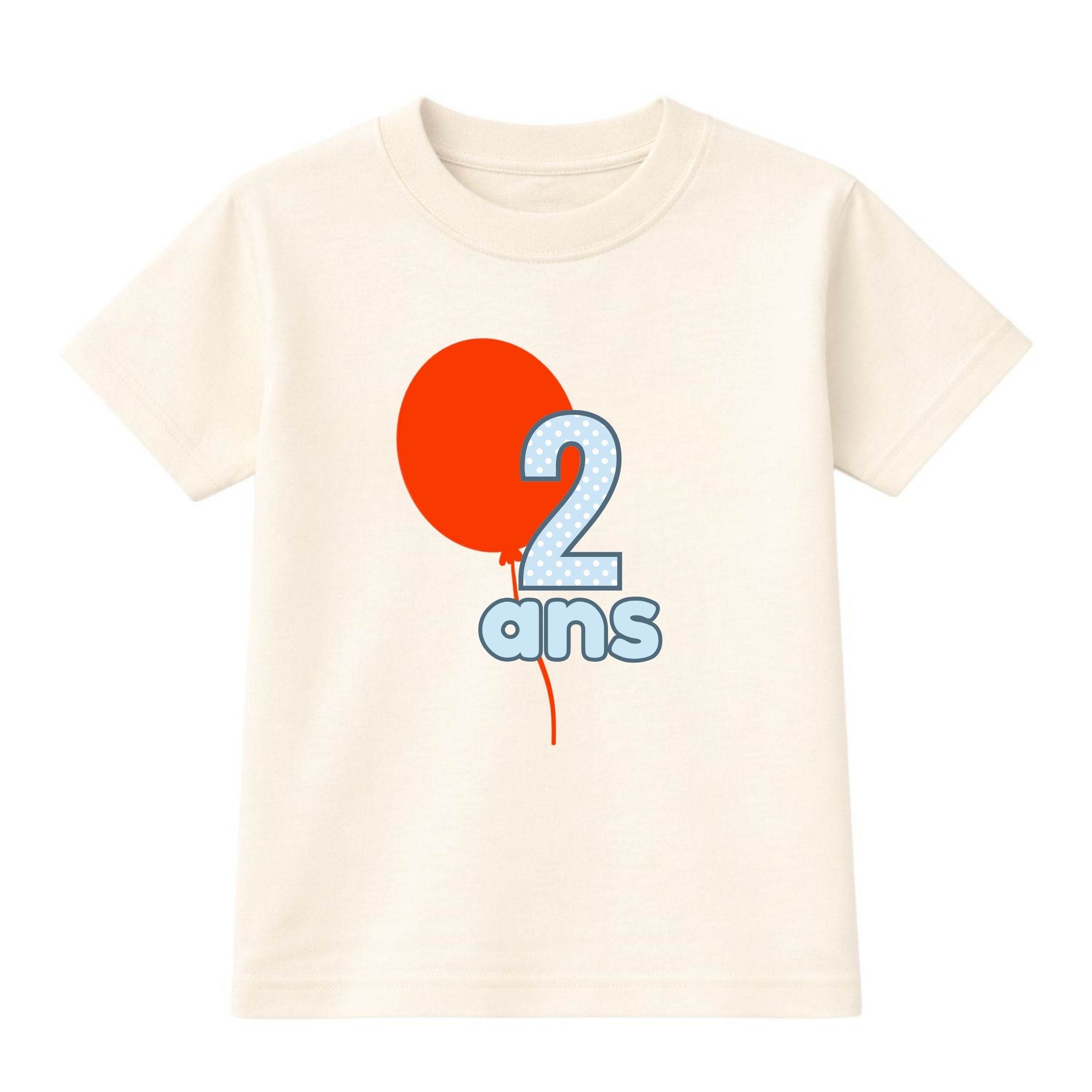 T-shirt enfants-Anniversaire (ballon rouge)