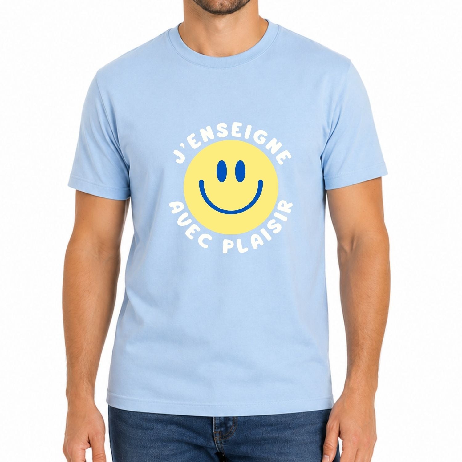 T-shirt unisexe-J'enseigne avec plaisir