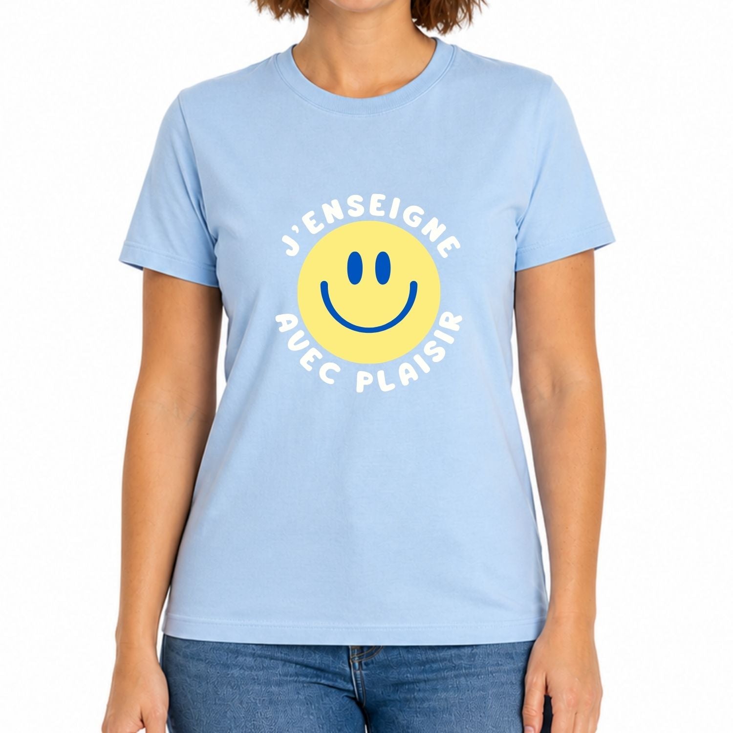 T-shirt unisexe-J'enseigne avec plaisir