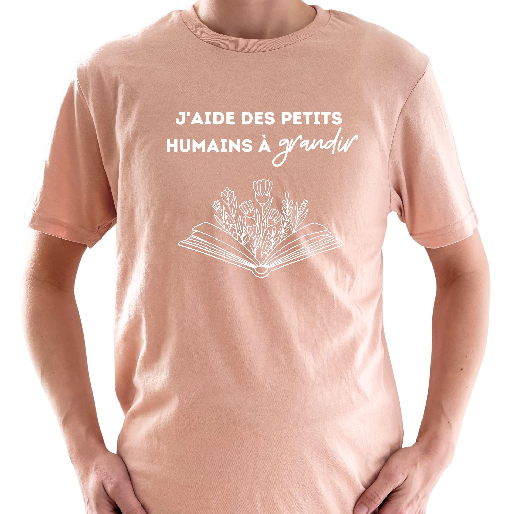 T-shirt pour femmes-j'aide des petits humains