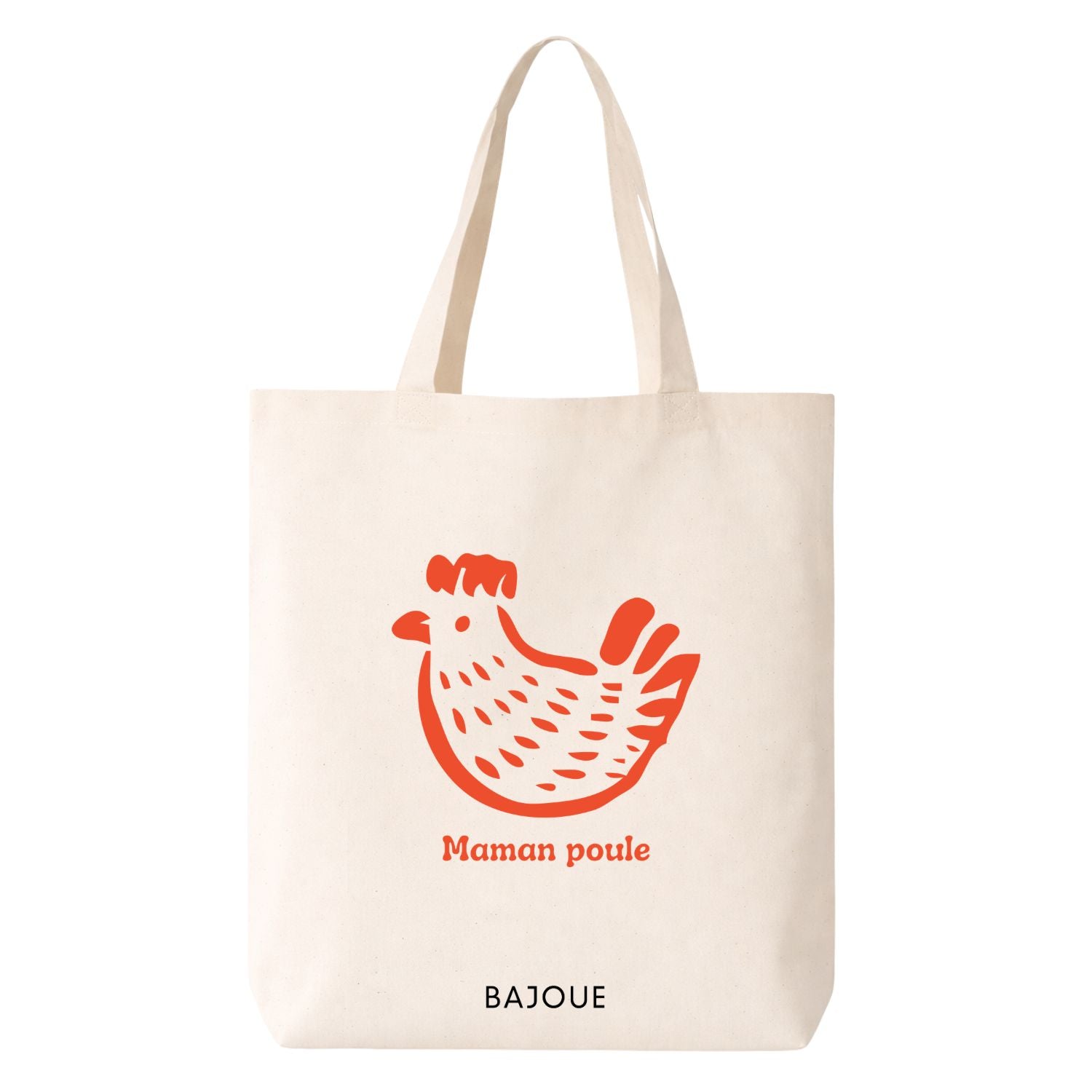 Tote bag- Maman poule (rouge)