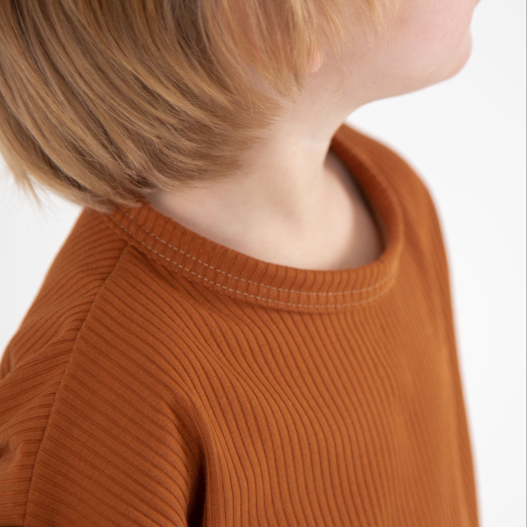 Pull évolutif en bambou bébés et enfants-Rouille