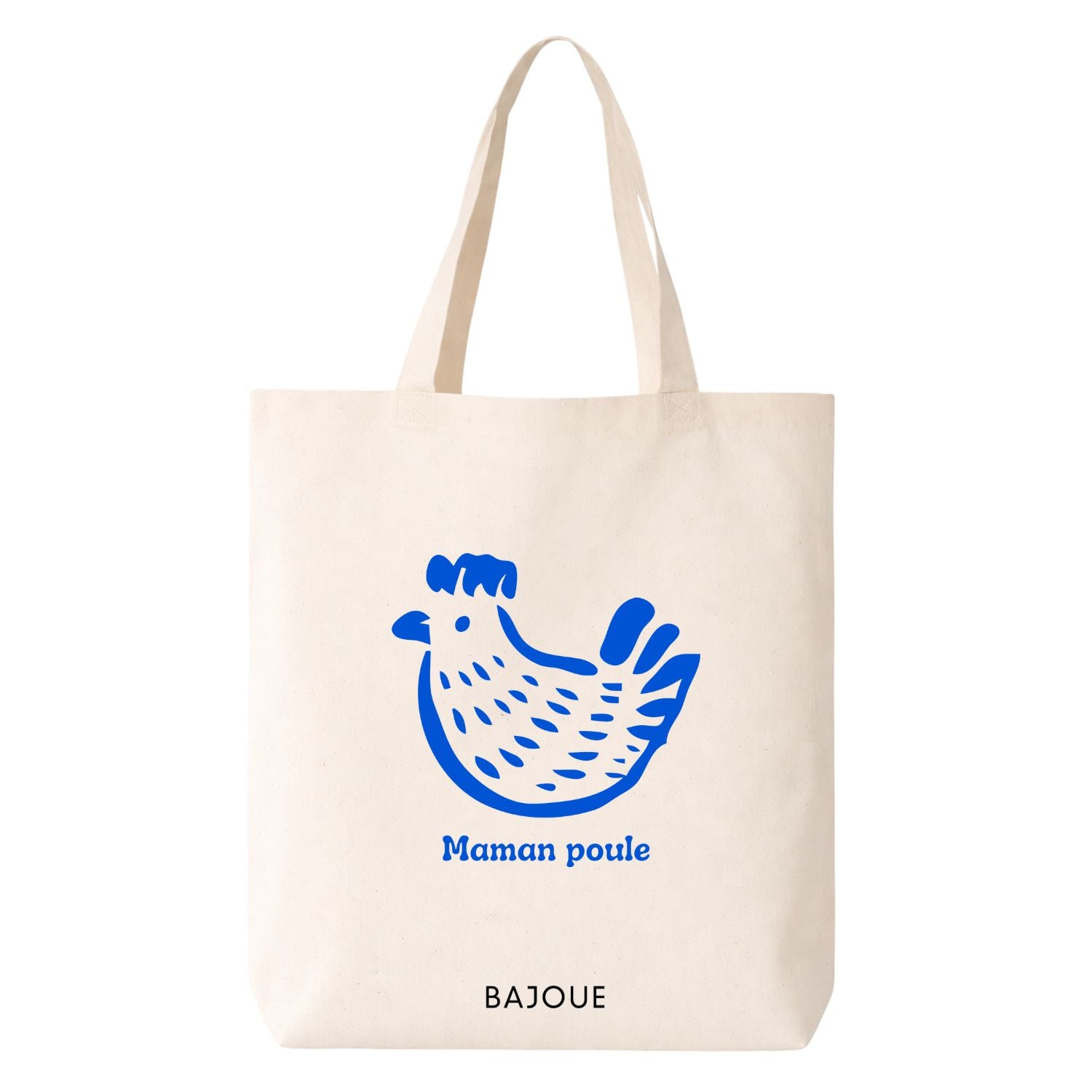 Tote bag- Maman poule (bleu)