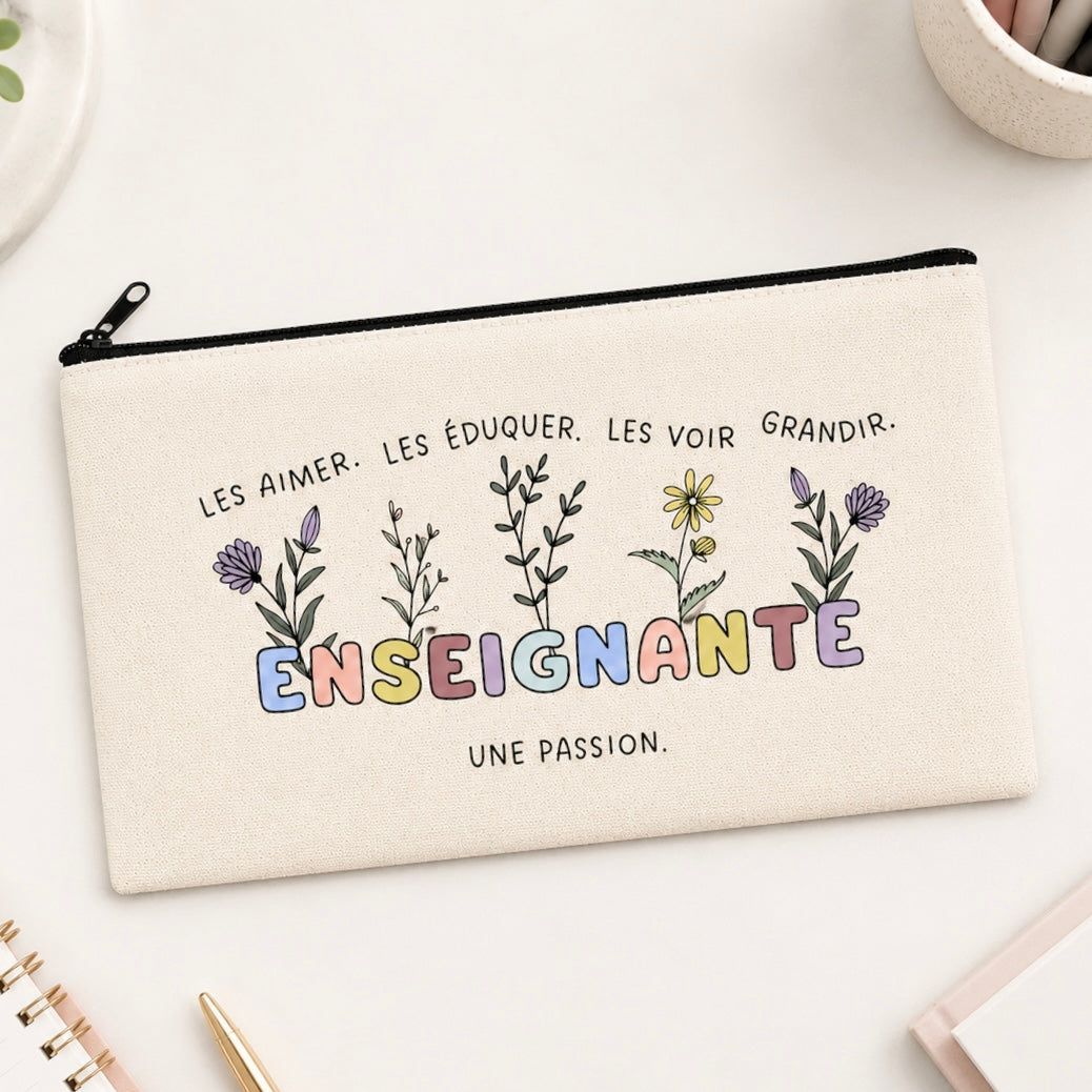 Étui à crayons- Enseignante