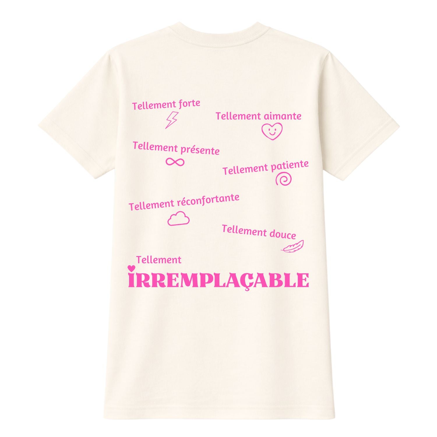 T-shirt pour femmes-Je suis irremplaçable (crème)