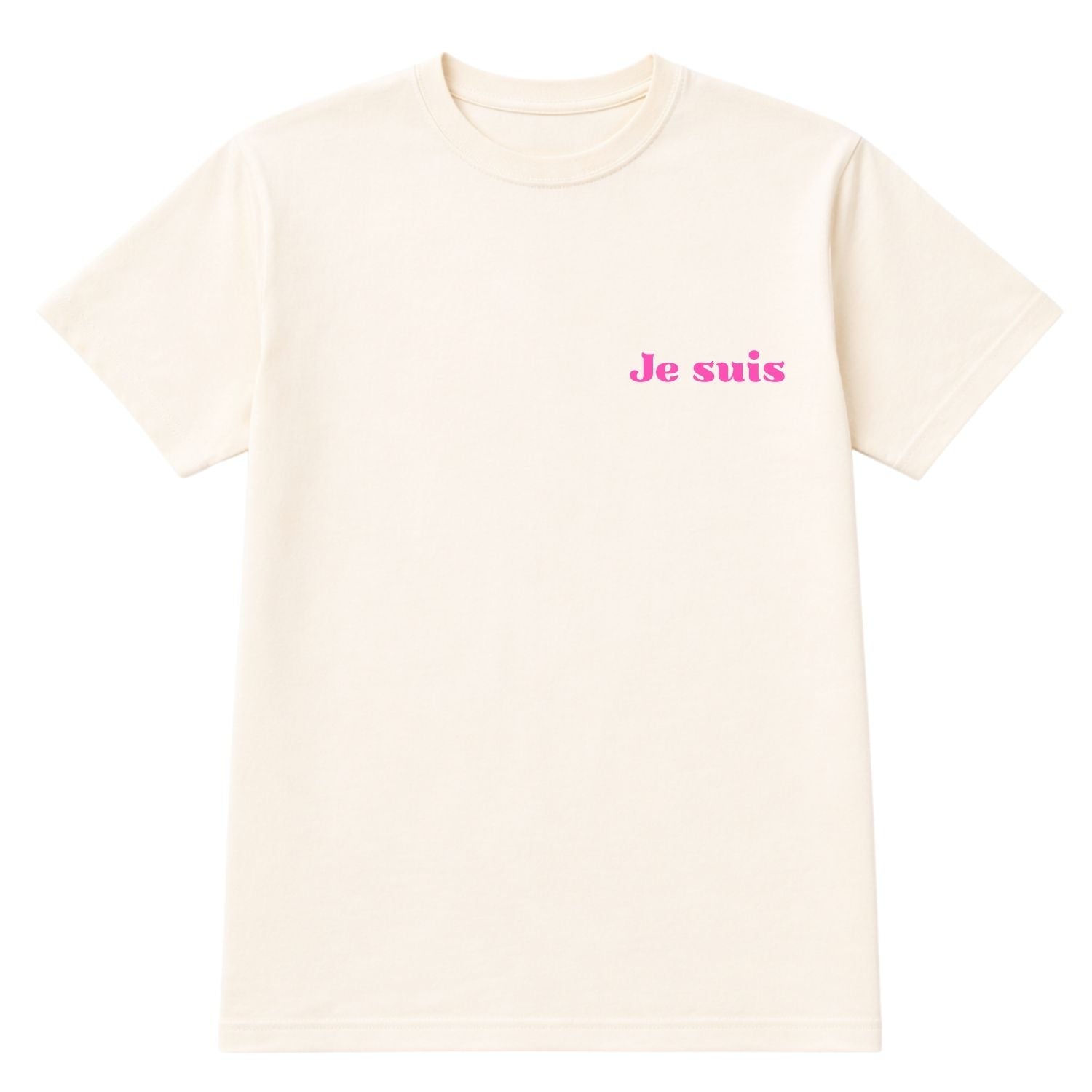 T-shirt pour femmes-Je suis aimante (crème)