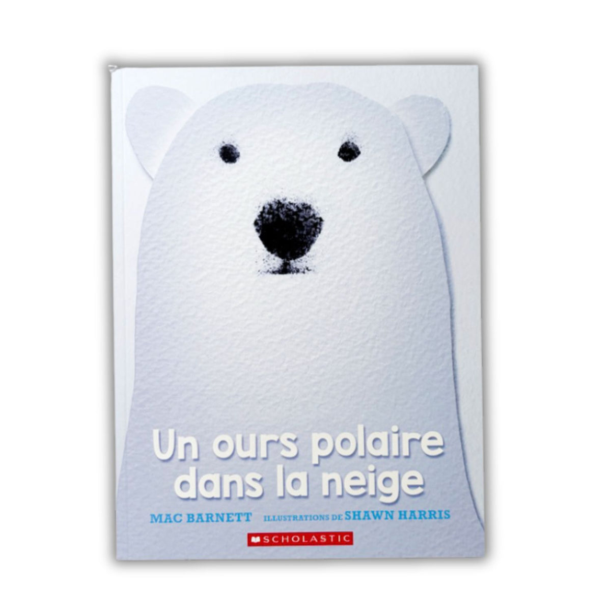 Livre d'histoire - Un ours polaire dans la neige