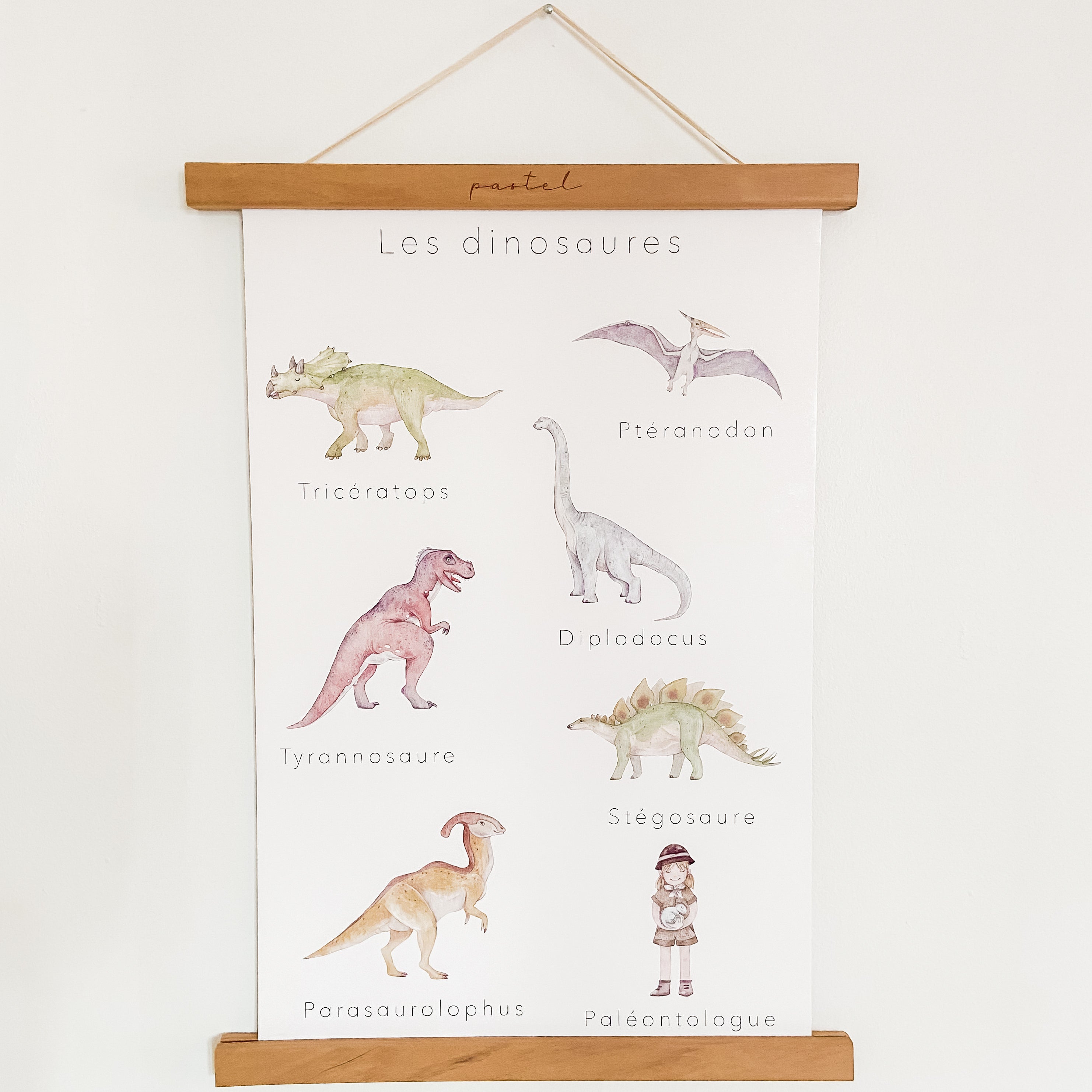 Affiche éducative & décorative "Dinosaures"