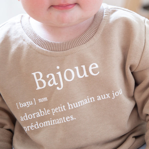 Crewneck bébés Définition Bajoue (0-2 ans) Café - Imparfait