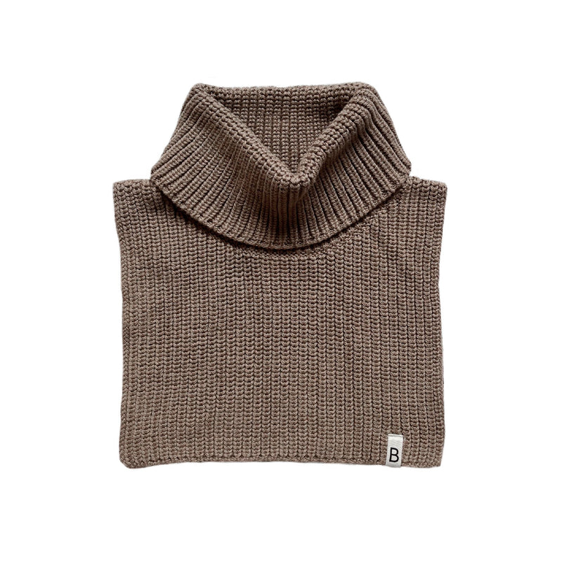 Knitted Children's Neck Warmer - Cappuccino