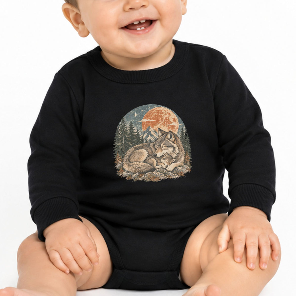 Cache-couche pour bébés-Petit loup