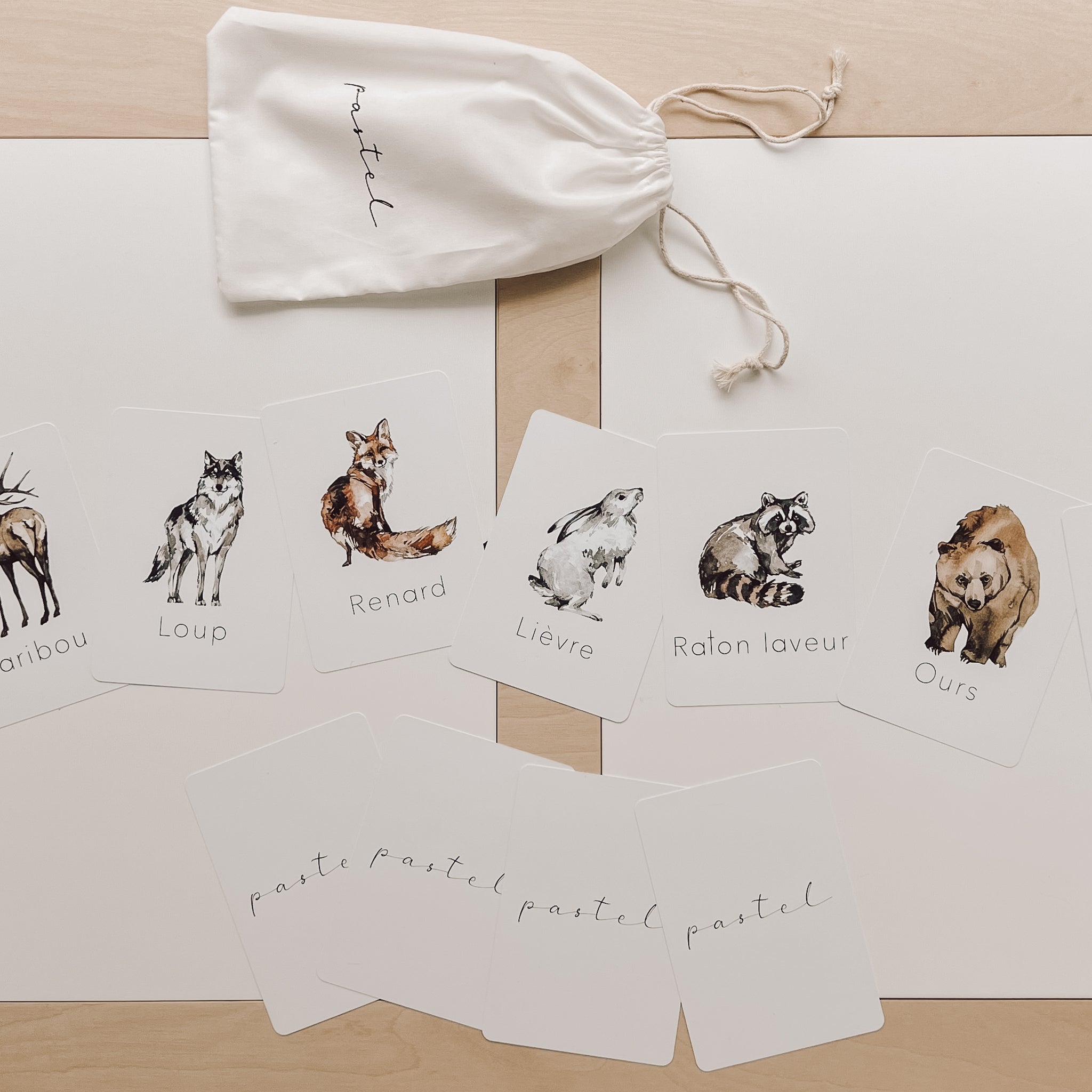 Resistant Learning Flash Cards "Forest Animals"