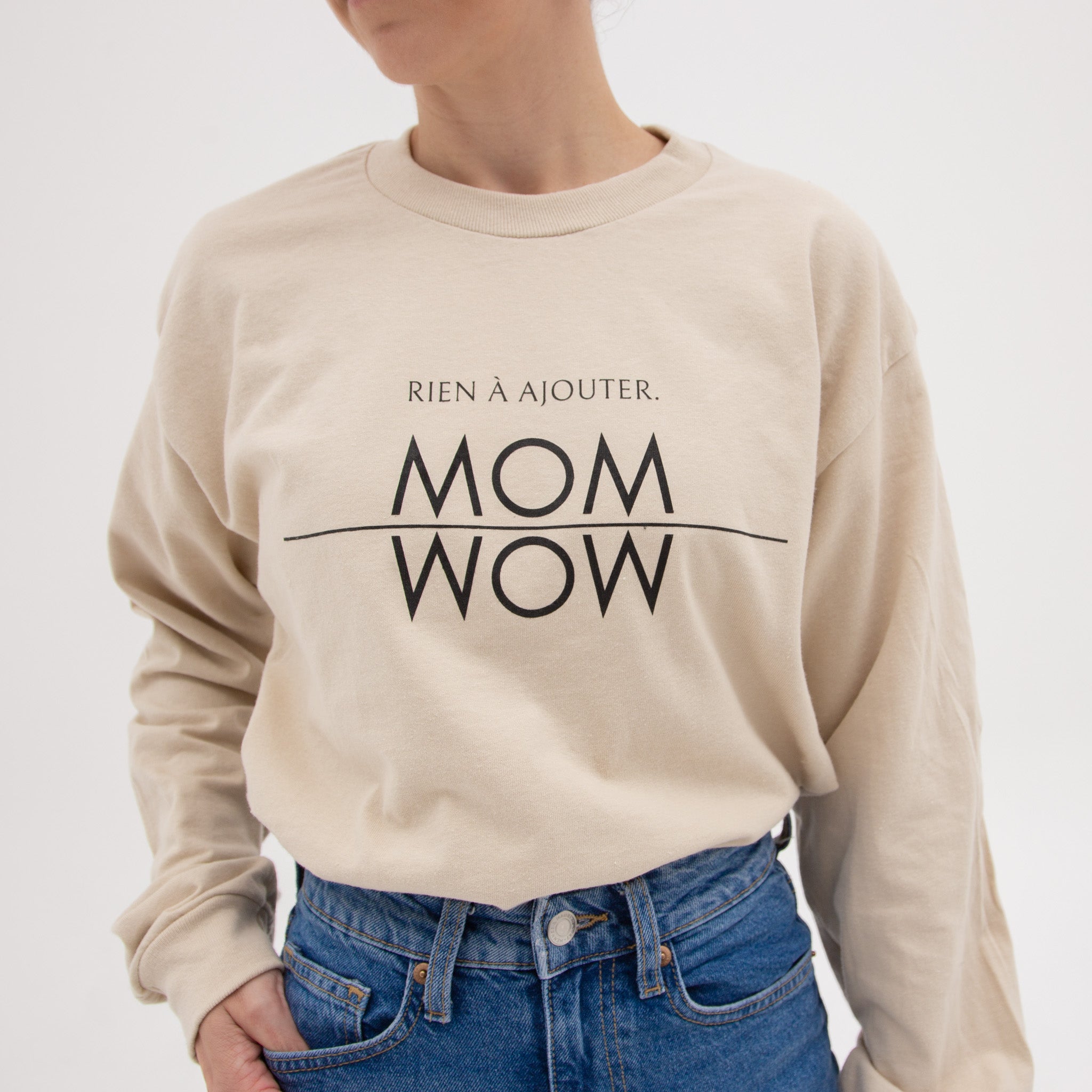 Chandail pour femmes-Wow/Mom