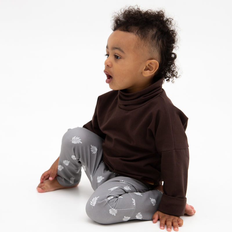 Grow With Me Babies and Children Turtleneck - Chestnut