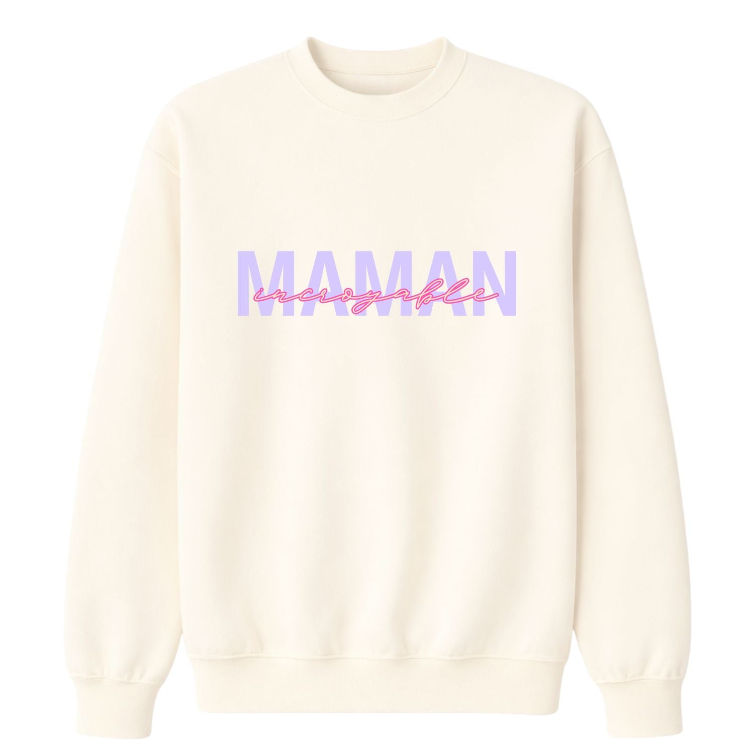 Crewneck pour femmes-Maman incroyable (mauve)