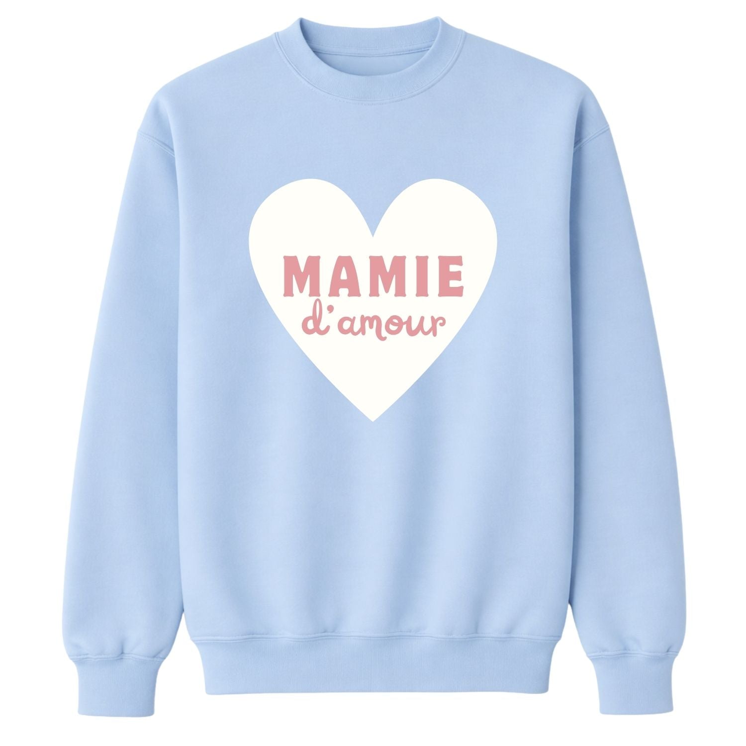 Crewneck pour femmes-Mamie d'amour (coeur)