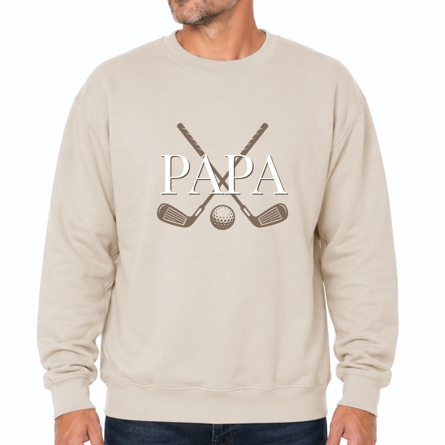 Crewneck pour hommes- Papa Golf