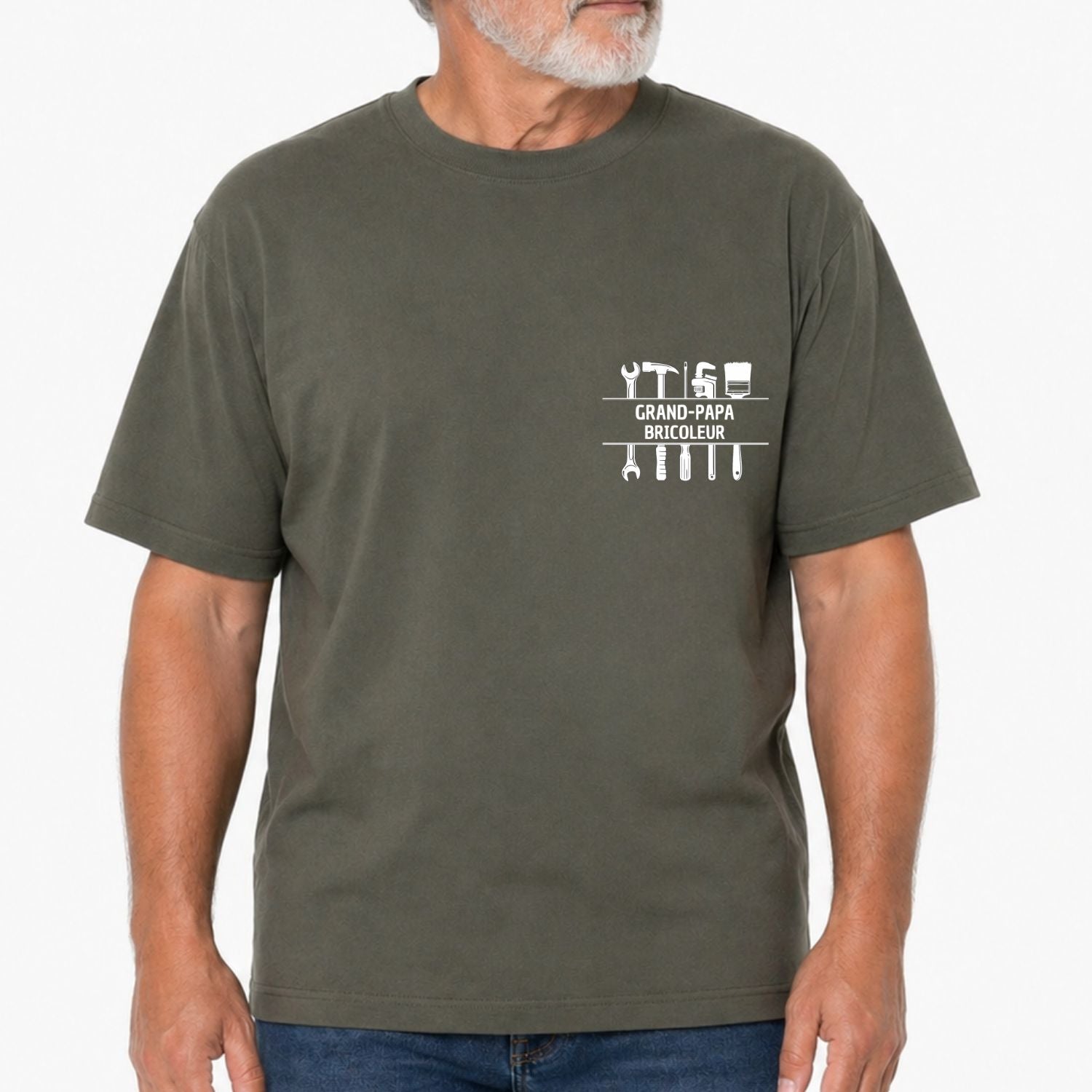 T-shirt pour hommes-Grand-papa bricoleur