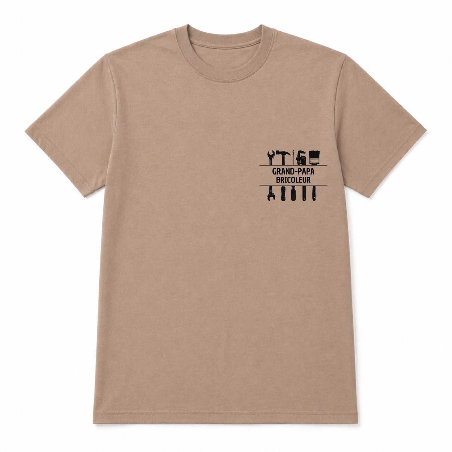 T-shirt pour hommes - Grand-papa bricoleur (brun)