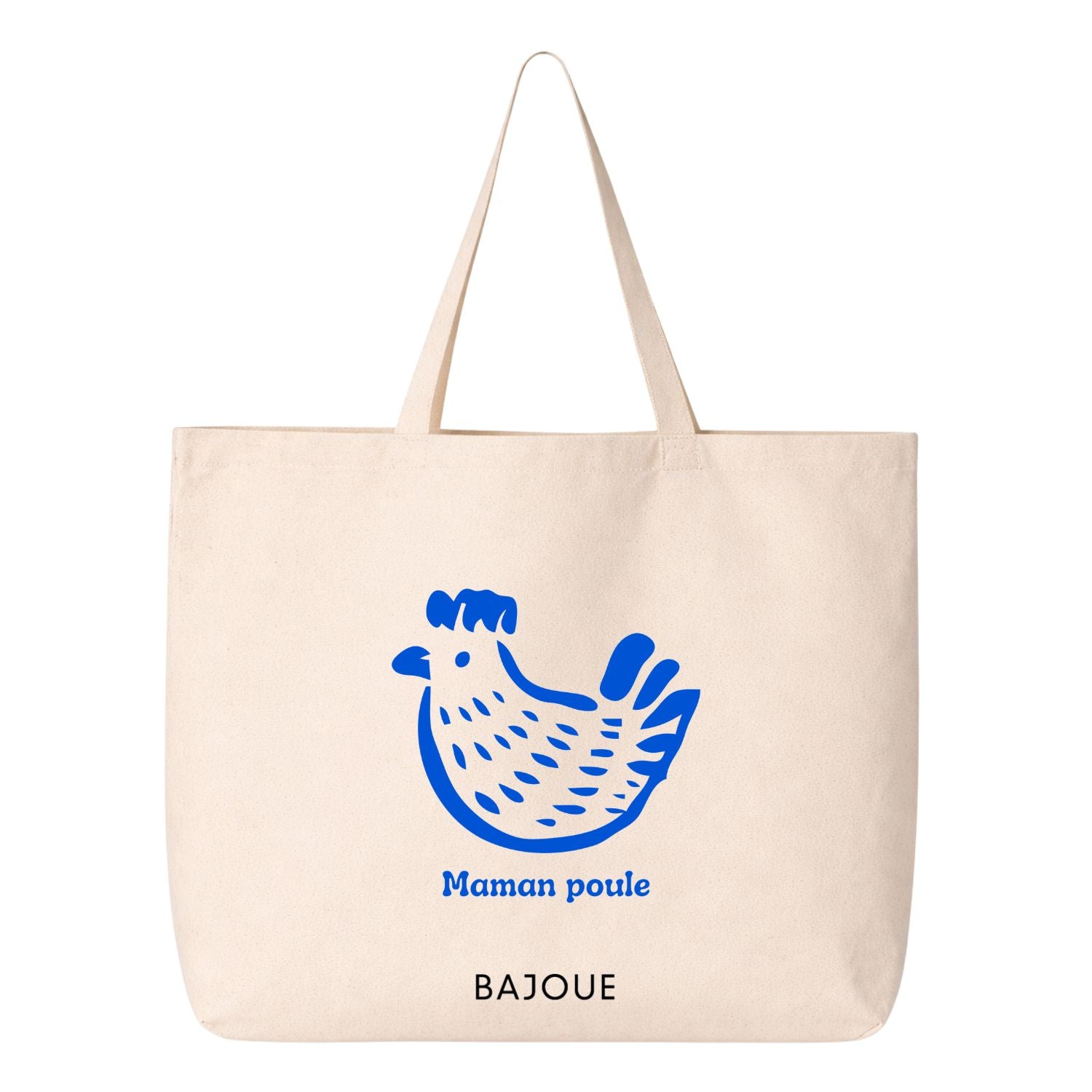 Tote bag- Maman poule (bleu)