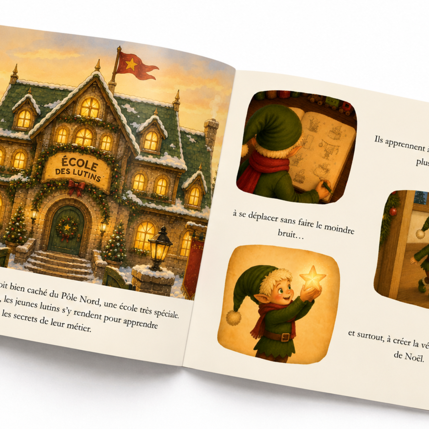 Livre d'histoire - L'arrivée du petit lutin