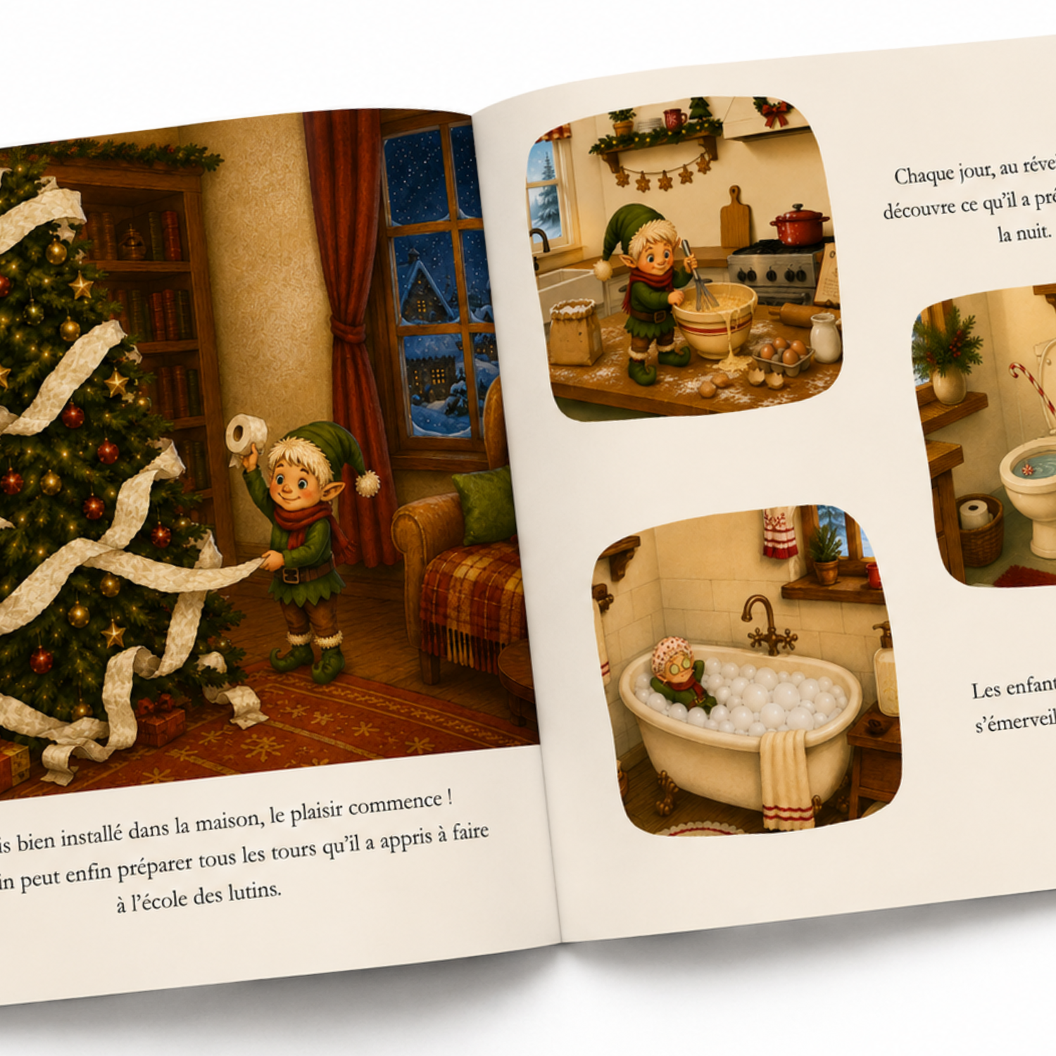 Livre d'histoire - L'arrivée du petit lutin